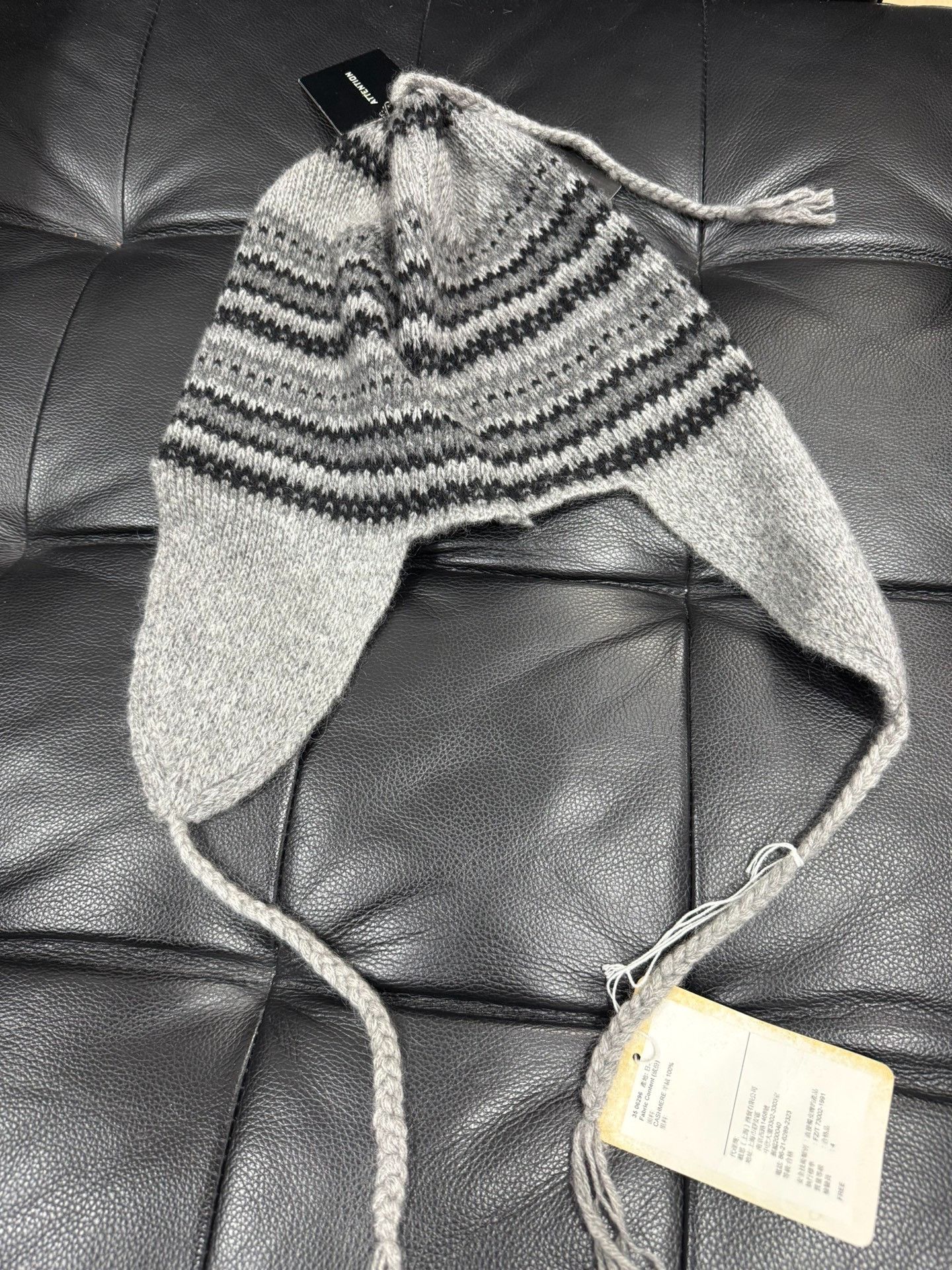 DEN IM by SIKI IM Number (N)ine 07AW Cashmere Earflap Hat Size ONE SIZE - 7 Thumbnail