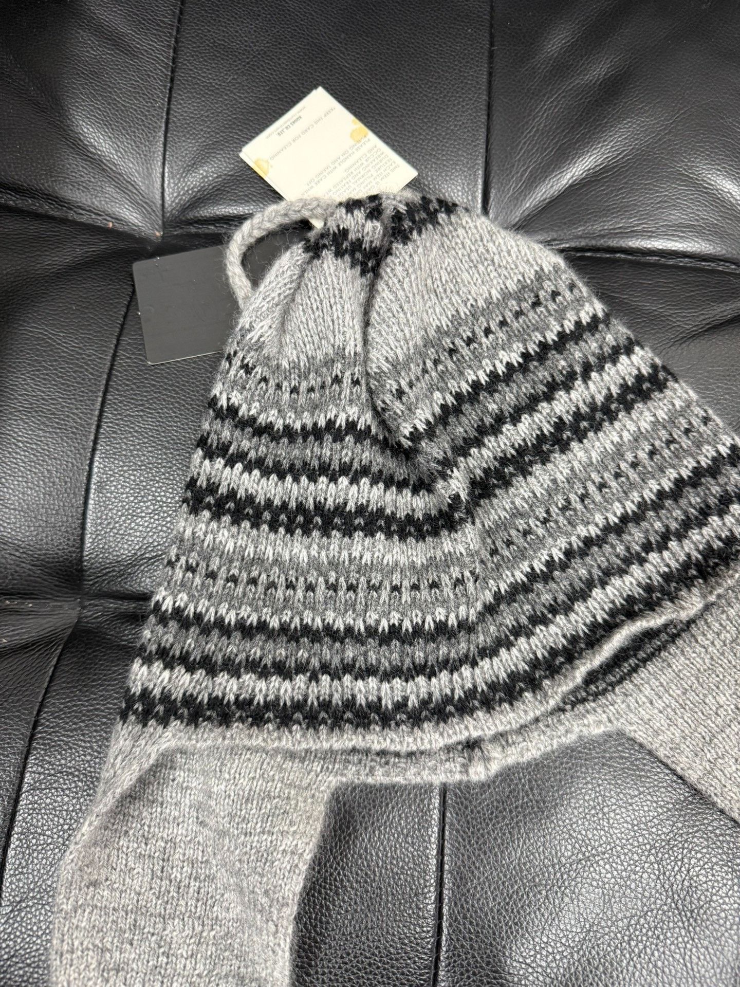 DEN IM by SIKI IM Number (N)ine 07AW Cashmere Earflap Hat Size ONE SIZE - 3 Thumbnail