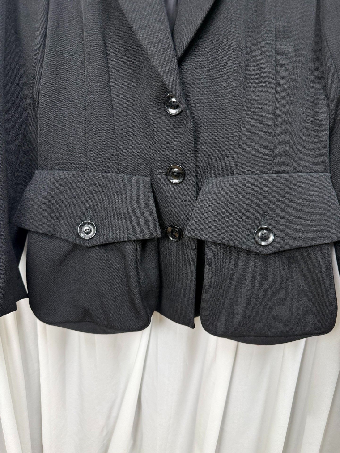 Yohji Yamamoto Yohji Yamamoto 23AW Waist-Cinched Jacket Size US S / EU 44-46 / 1 - 4 Thumbnail