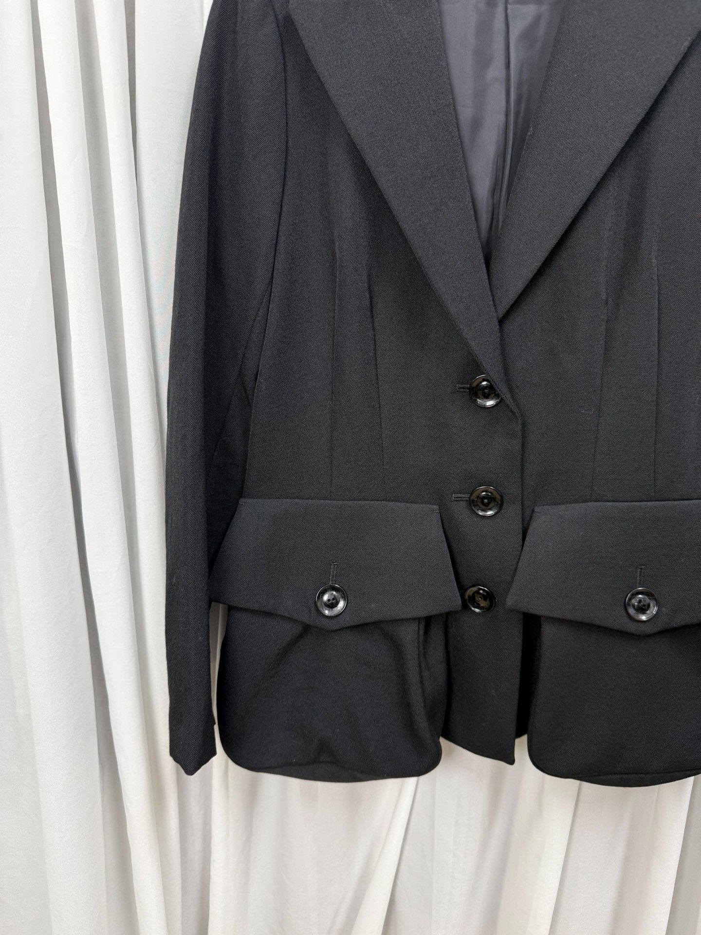 Yohji Yamamoto Yohji Yamamoto 23AW Waist-Cinched Jacket Size US S / EU 44-46 / 1 - 2 Thumbnail