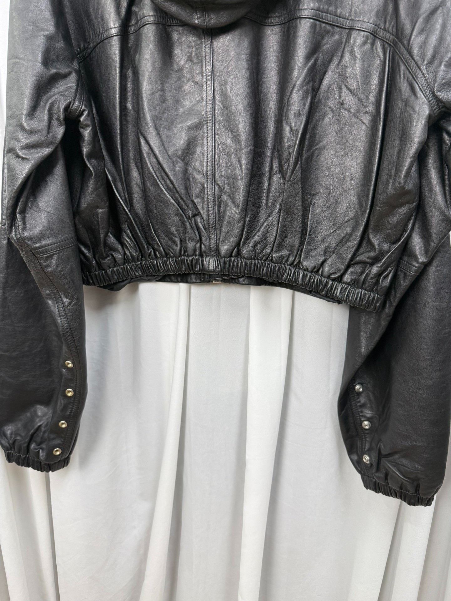 Rick Owens Rick Owens M65 Deconstructed Leather Jacket Size US XXS / EU 40 - 5 Thumbnail