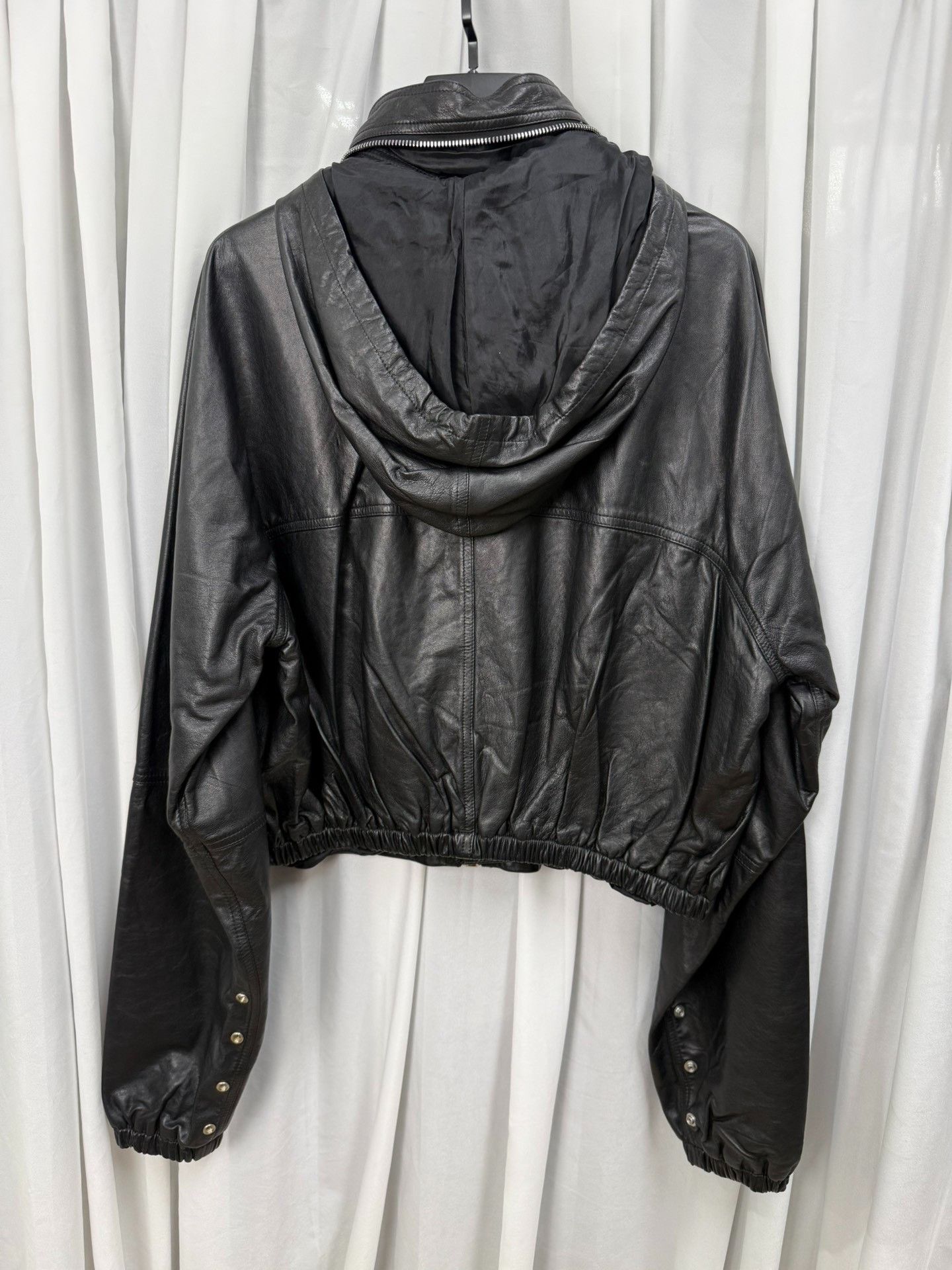 Rick Owens Rick Owens M65 Deconstructed Leather Jacket Size US XXS / EU 40 - 4 Thumbnail