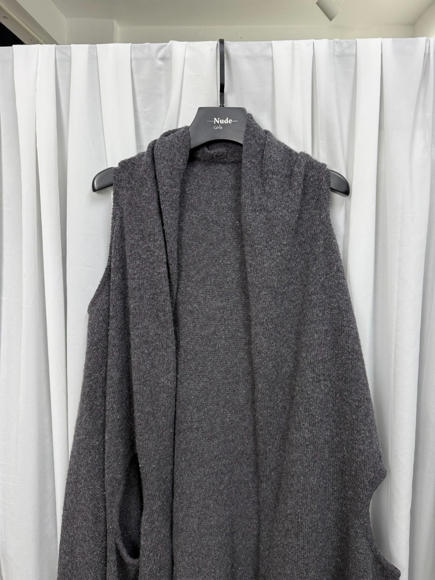 Ann Demeulemeester Ann Demeulemeester Open-Knit Asymmetric Cape Size US M / EU 48-50 / 2 - 2 Thumbnail