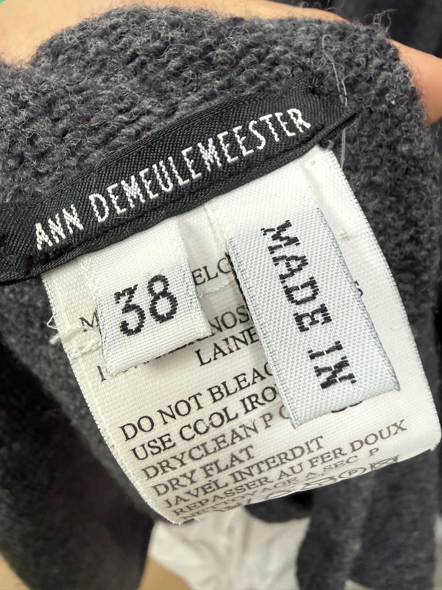 Ann Demeulemeester Ann Demeulemeester Open-Knit Asymmetric Cape Size US M / EU 48-50 / 2 - 6 Thumbnail