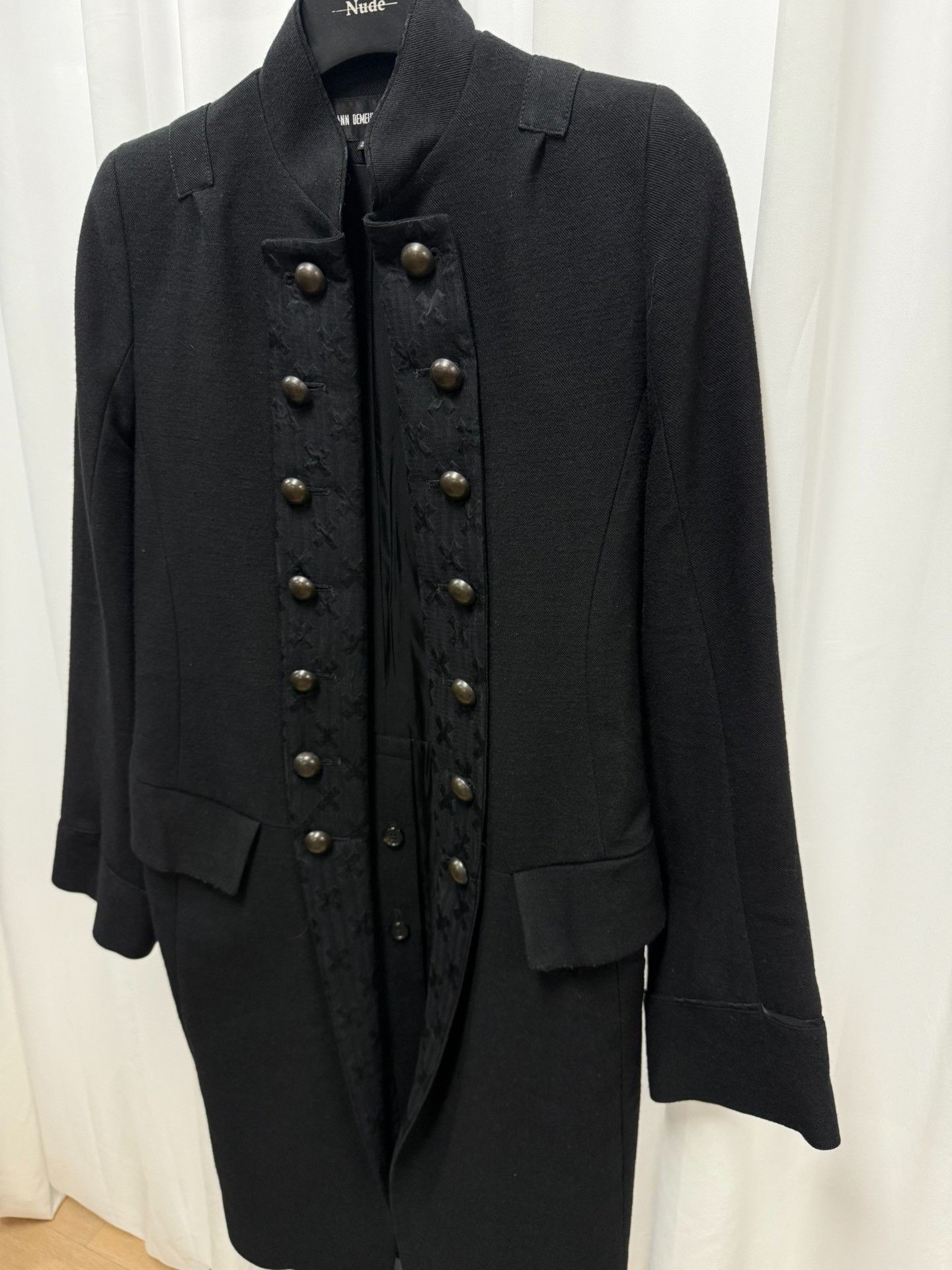 Ann Demeulemeester Ann Demeulemeester Court Napoleon Coat 34 Size XXS / US 00 / IT 34 - 3 Thumbnail