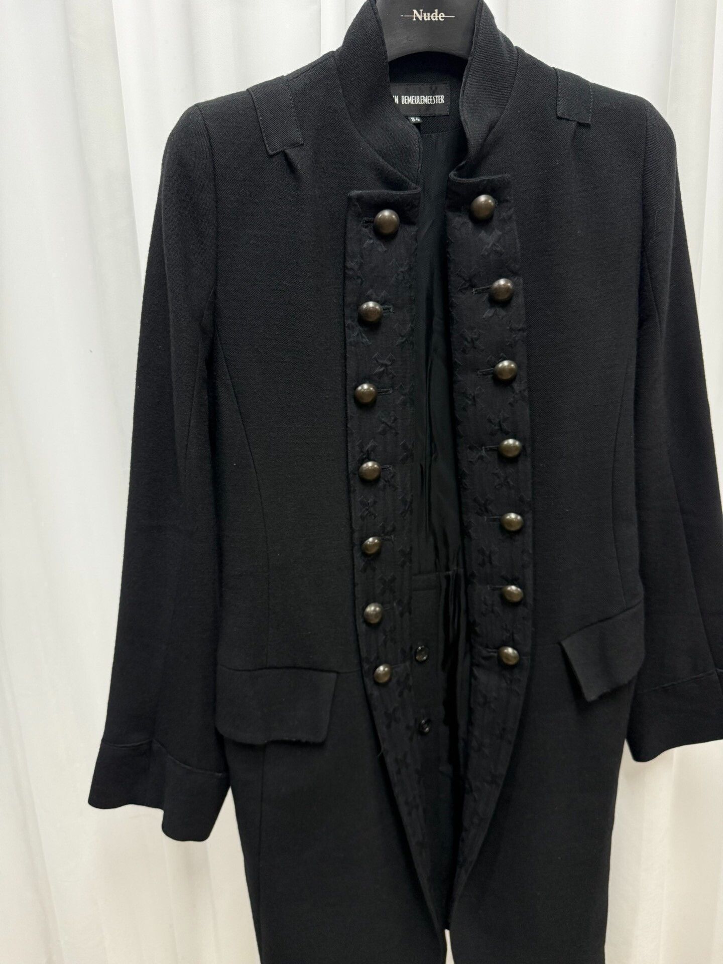Ann Demeulemeester Ann Demeulemeester Court Napoleon Coat 34 Size XXS / US 00 / IT 34 - 2 Thumbnail