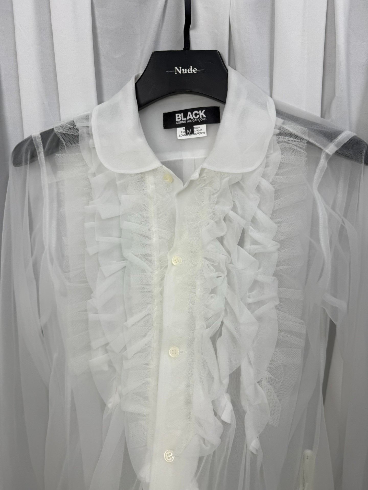 Comme des Garcons Black Comme des Garcons Black Ruffle Round Neck Shirt Size M / US 6-8 / IT 42-44 - 4 Thumbnail