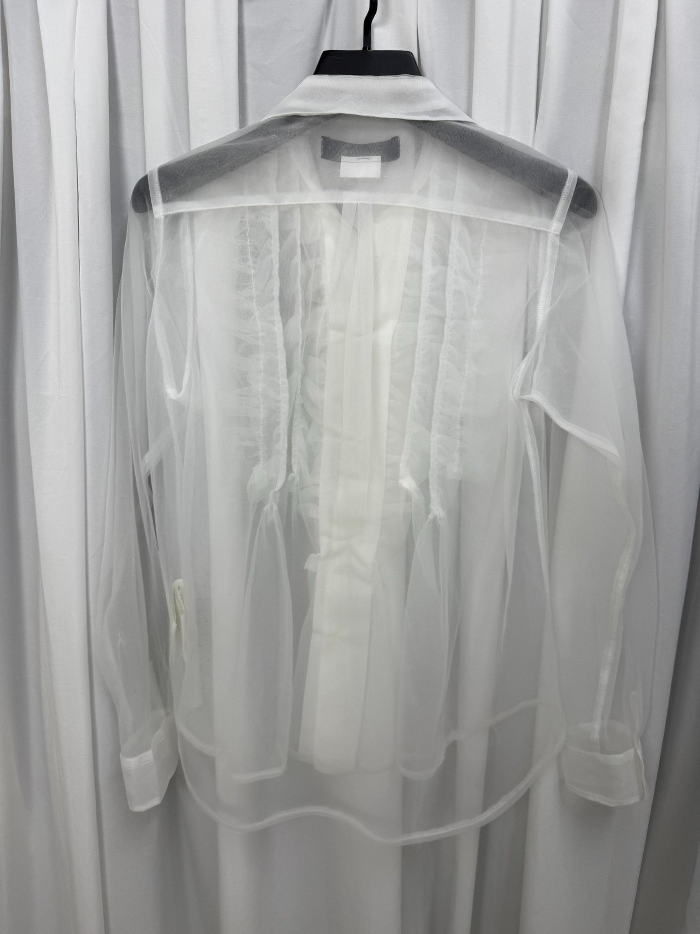 Comme des Garcons Black Comme des Garcons Black Ruffle Round Neck Shirt Size M / US 6-8 / IT 42-44 - 7 Thumbnail