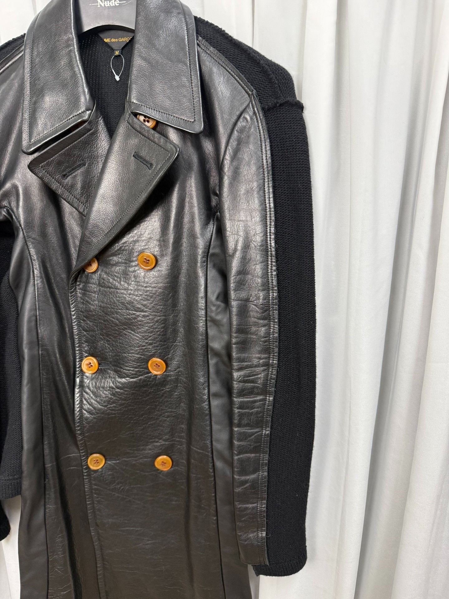 Comme des Garcons Comme des Garçons 02AW Leather Coat Size US M / EU 48-50 / 2 - 2 Thumbnail