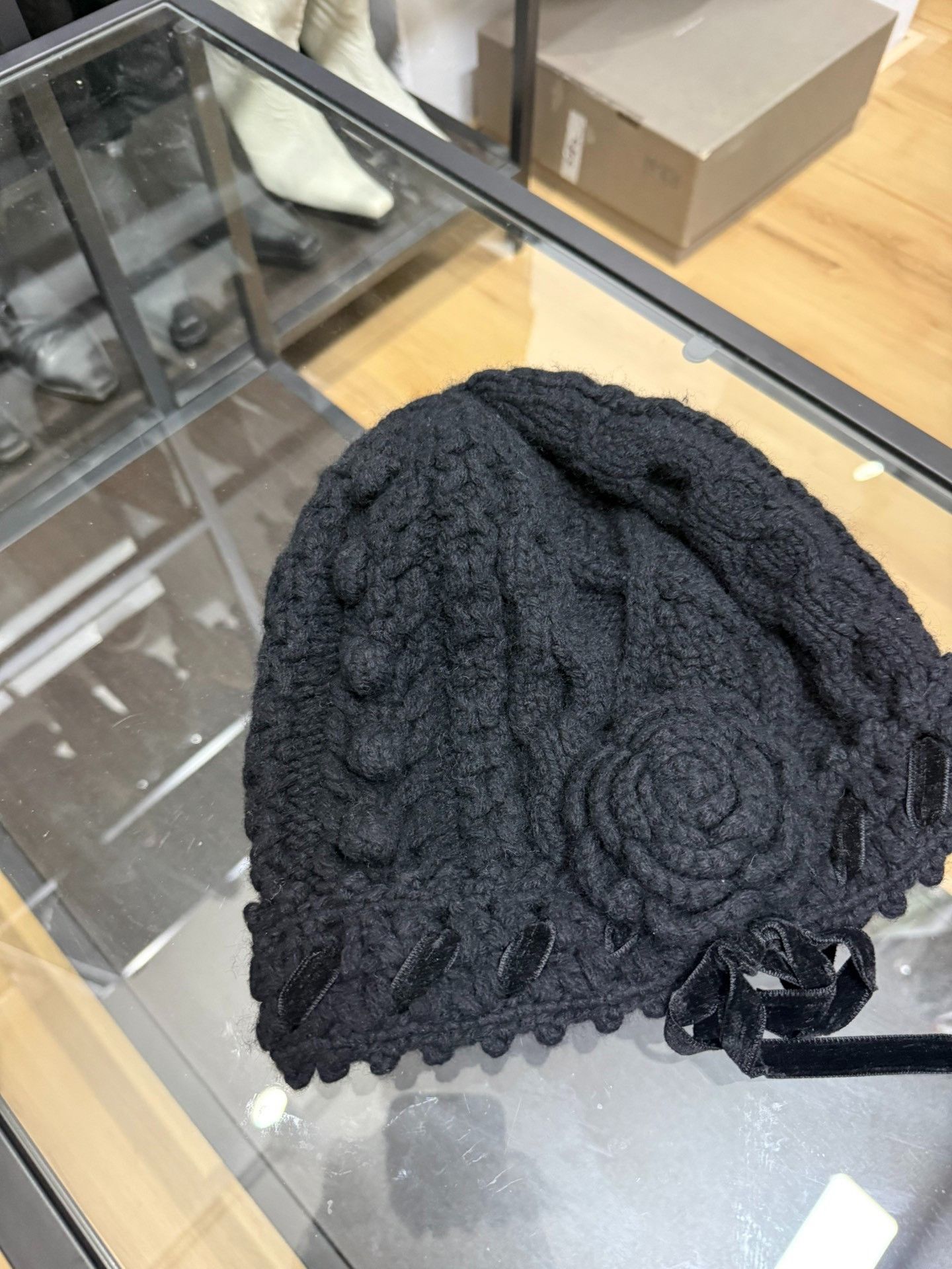 Comme des Garcons Comme des Garçons Velvet Knit Beanie Size ONE SIZE - 3 Thumbnail