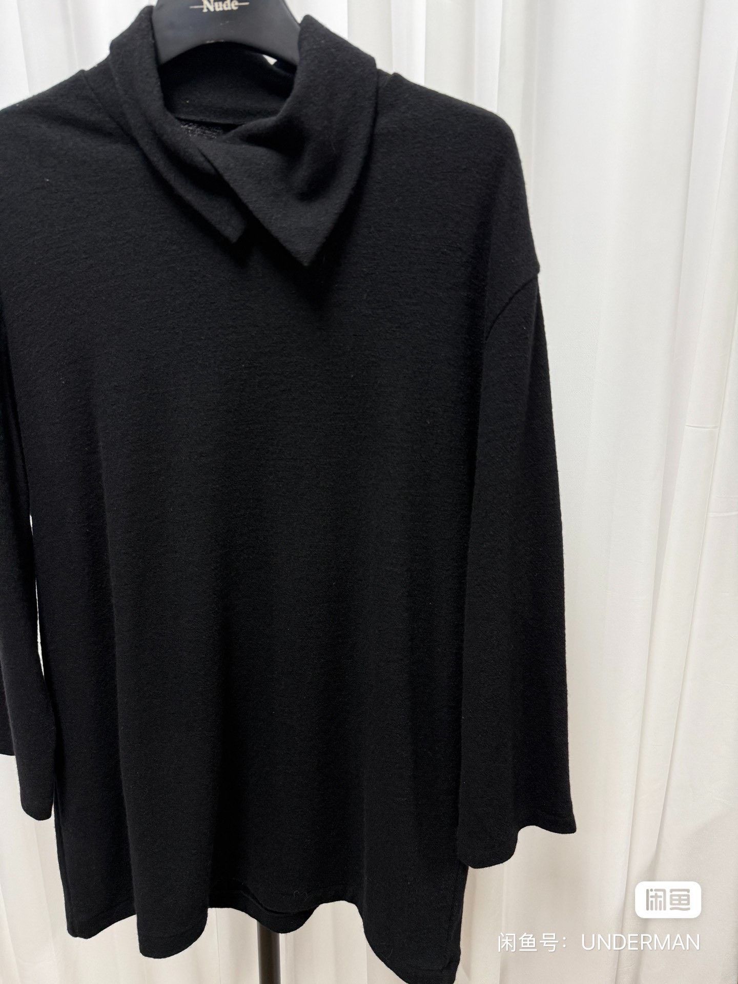 Yohji Yamamoto Yohji Yamamoto Black Wool Turtleneck Size US L / EU 52-54 / 3 - 3 Thumbnail