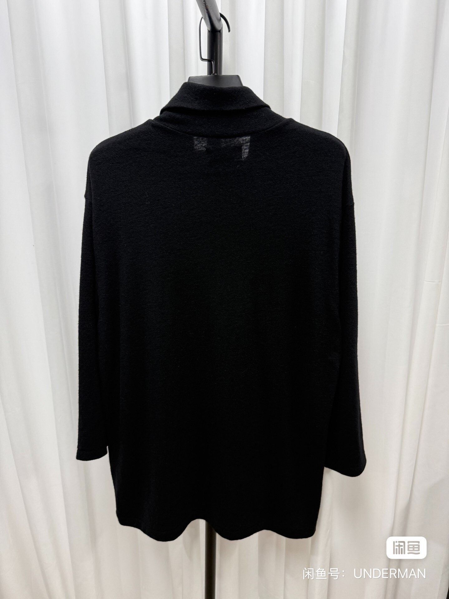 Yohji Yamamoto Yohji Yamamoto Black Wool Turtleneck Size US L / EU 52-54 / 3 - 6 Thumbnail