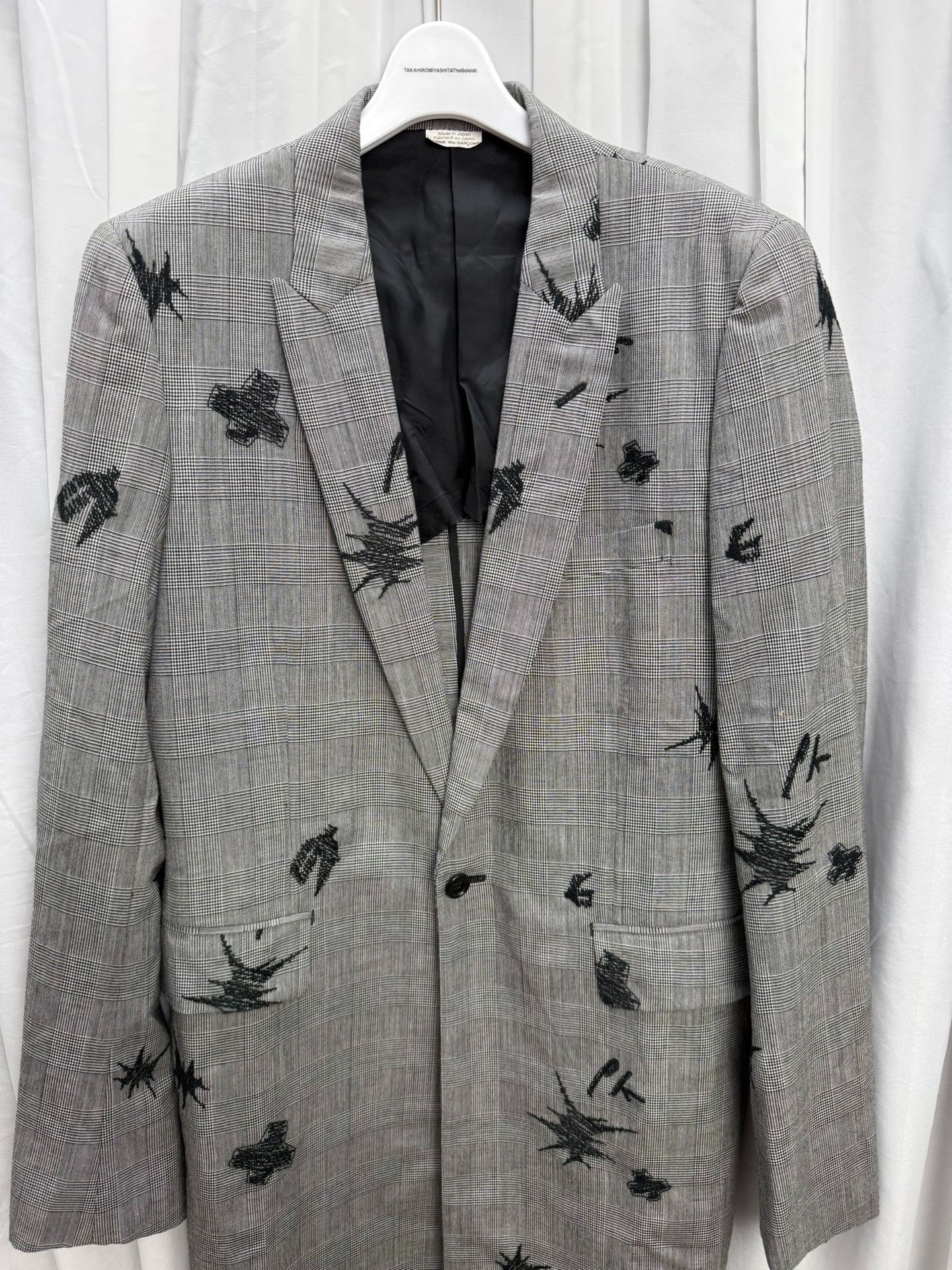 Comme des Garcons Homme Plus Comme des Garçons Homme Plus Embroidered Coat Size US M / EU 48-50 / 2 - 2 Thumbnail