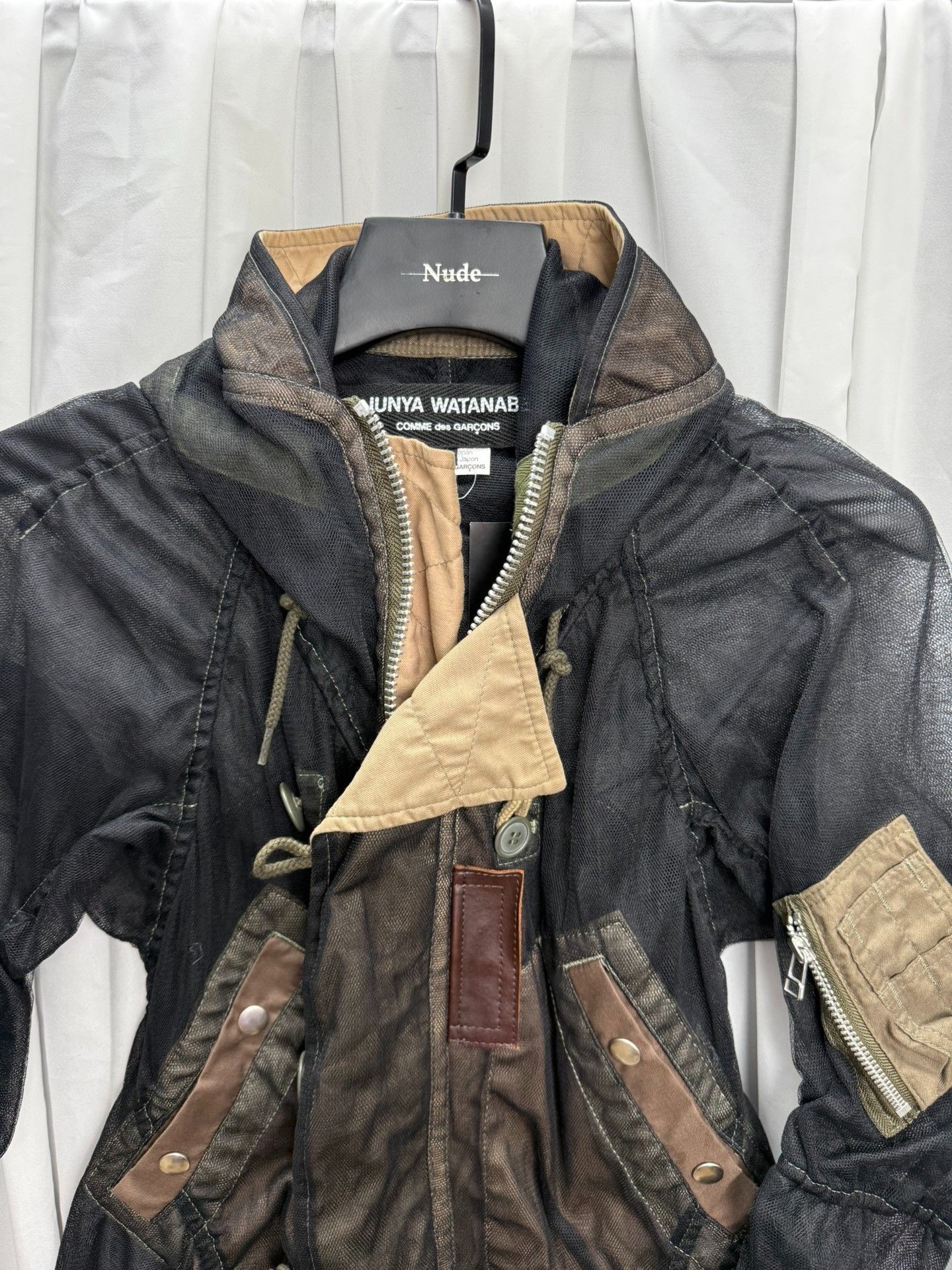 Junya Watanabe Junya Watanabe Sheer Mesh Military Trench Size US XS / EU 42 / 0 - 3 Thumbnail