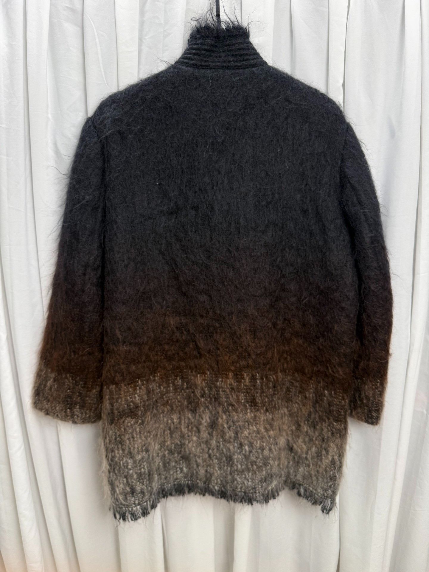 Issey Miyake Issey Miyake Mohair Gradient Stand Collar Coat Size US M / EU 48-50 / 2 - 7 Thumbnail