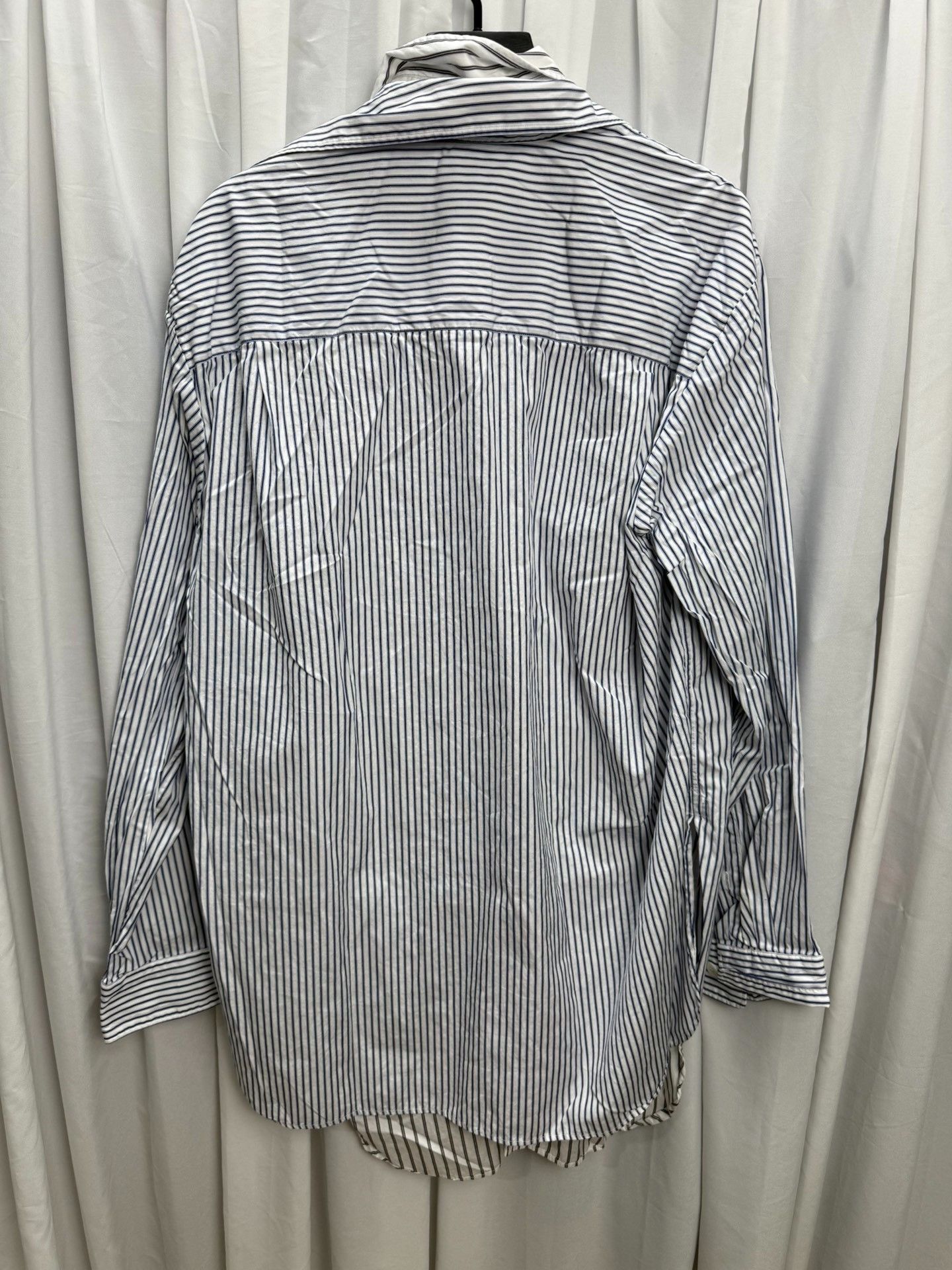 Dries Van Noten Dries Van Noten Double-Layer Striped Loose Shirt Size US S / EU 44-46 / 1 - 8 Thumbnail