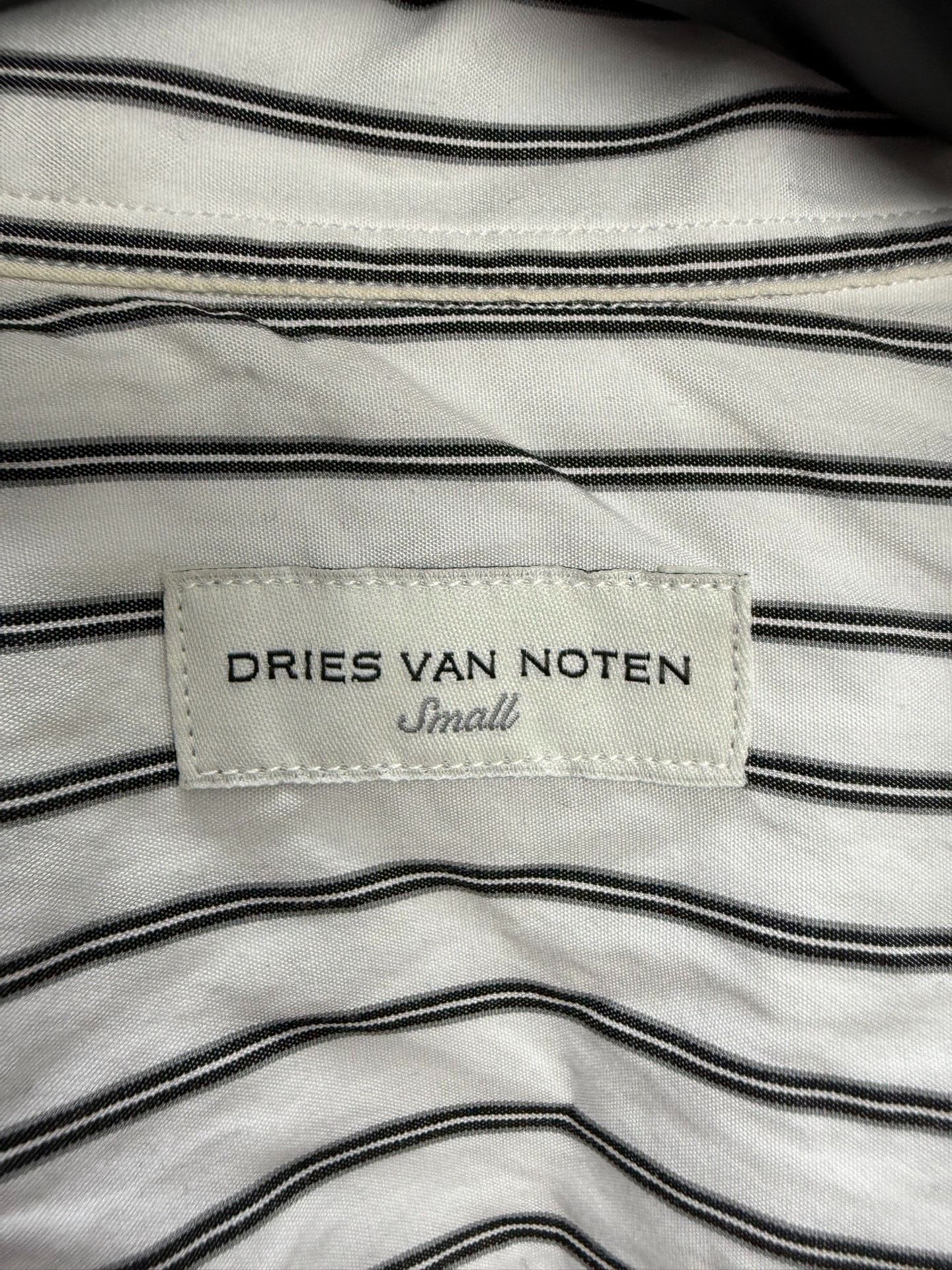 Dries Van Noten Dries Van Noten Double-Layer Striped Loose Shirt Size US S / EU 44-46 / 1 - 6 Thumbnail