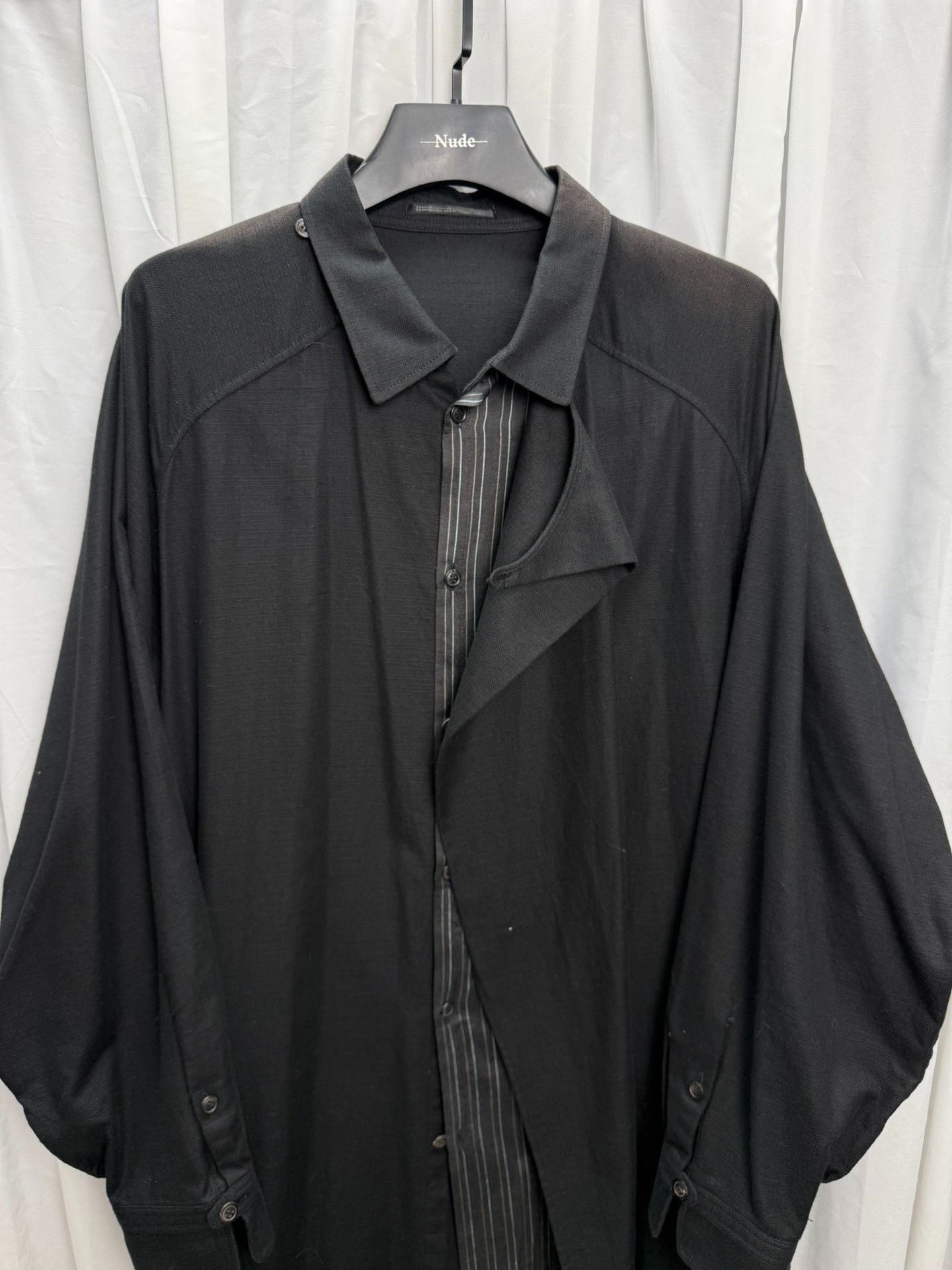 Yohji Yamamoto Yohji Yamamoto Pour Homme Double-Layer Coat Size US M / EU 48-50 / 2 - 2 Thumbnail