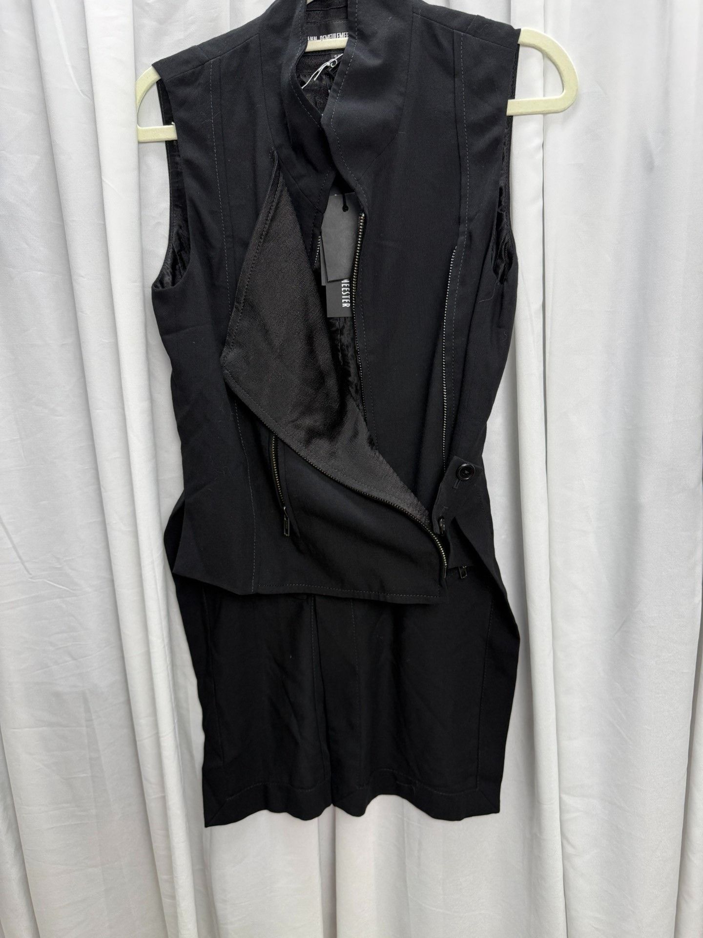 Ann Demeulemeester Ann Demeulemeester Double Zip Silk Vest Size XXS / US 00 / IT 34 - 9 Thumbnail