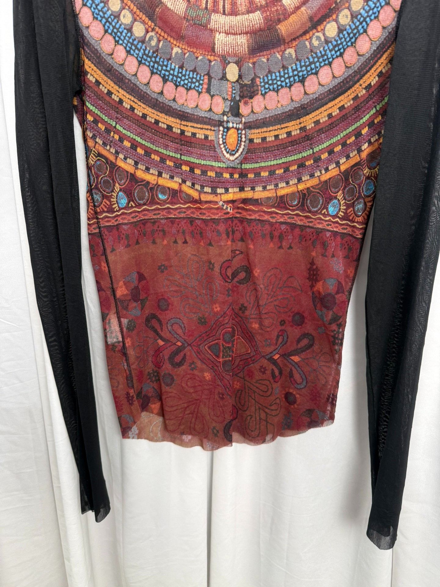 Jean Paul Gaultier Jean Paul Gaultier Mesh Beaded Top Size L / US 10 / IT 46 - 3 Thumbnail