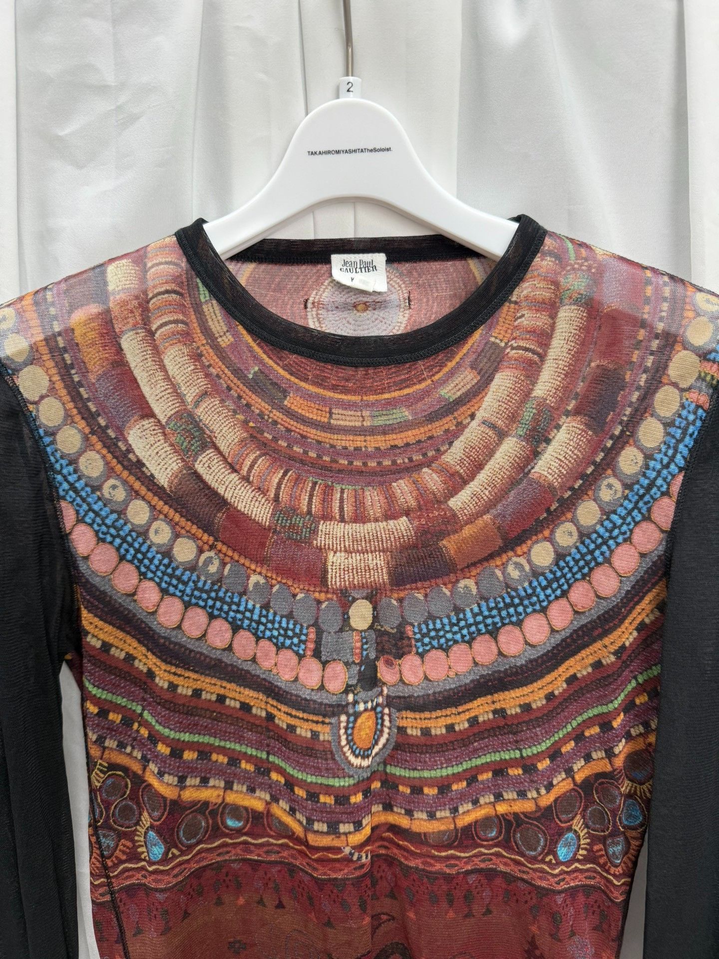 Jean Paul Gaultier Jean Paul Gaultier Mesh Beaded Top Size L / US 10 / IT 46 - 2 Thumbnail