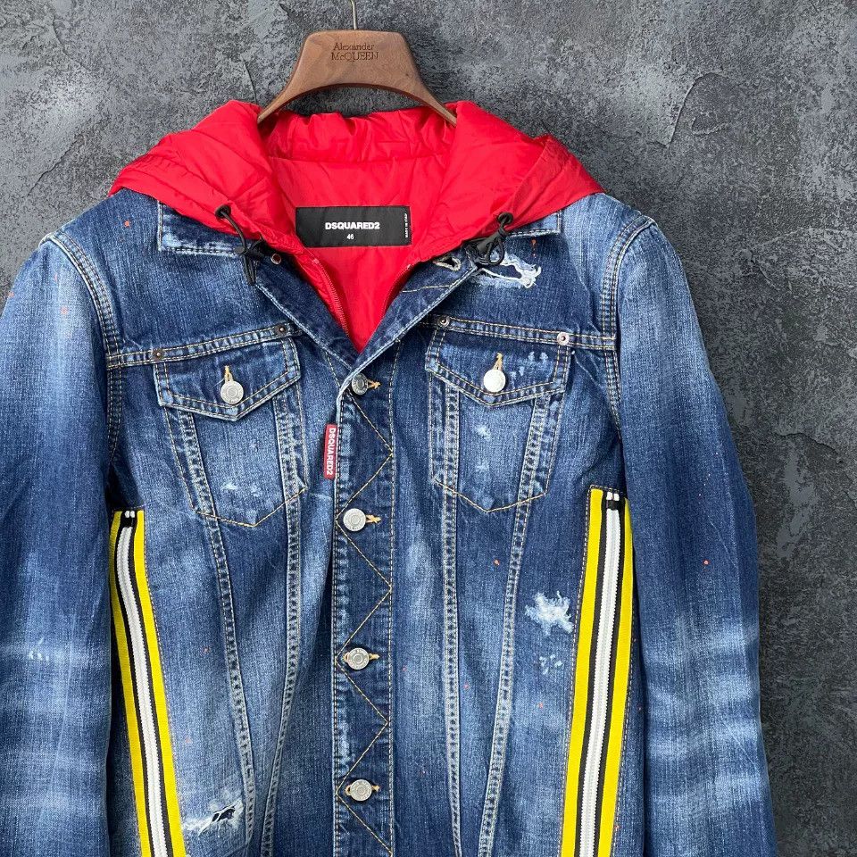 Dsquared2 Dsquared2 Denim Cotton Red Light Jacket m Men Size US M / EU 48-50 / 2 - 3 Thumbnail
