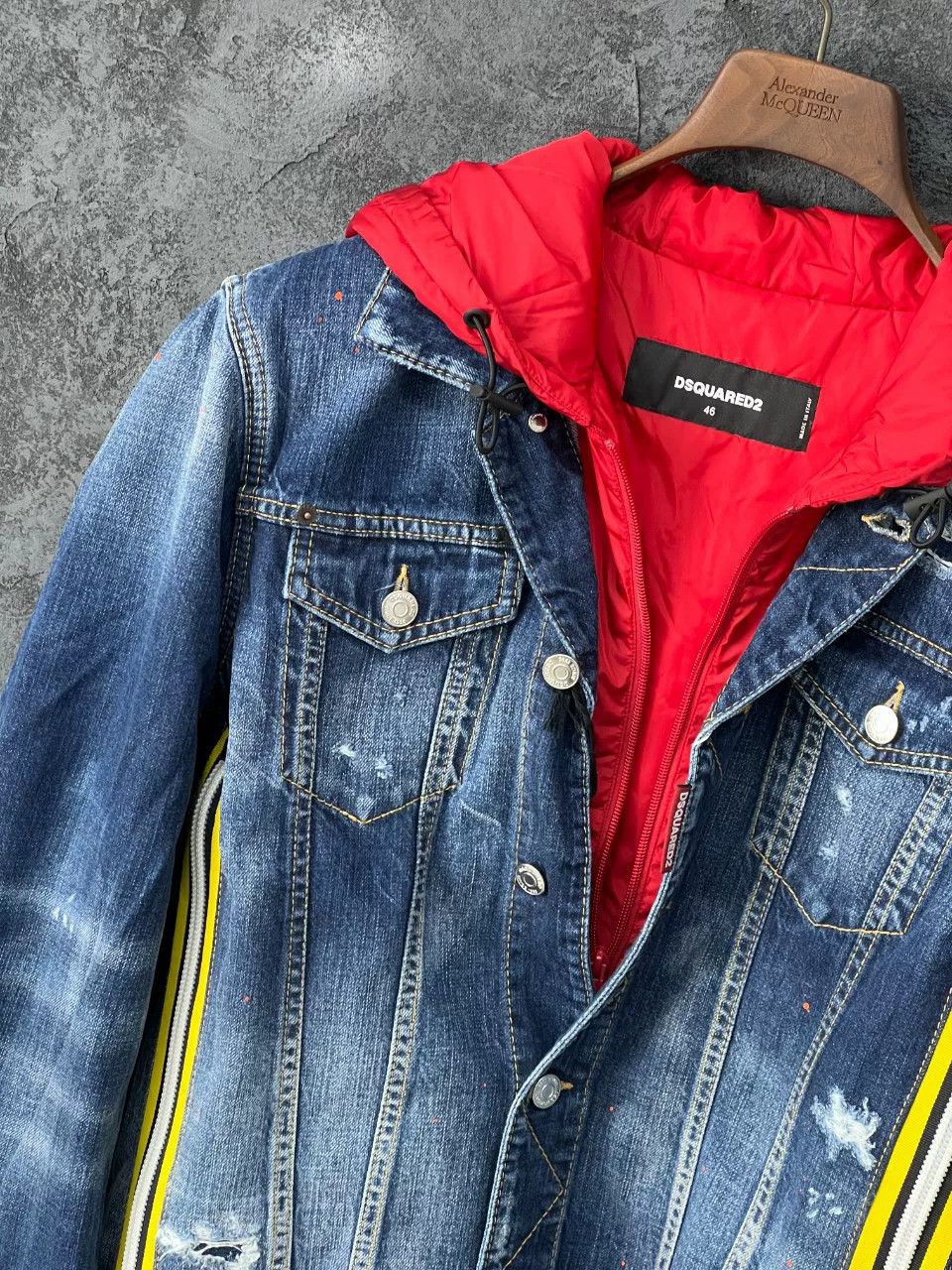Dsquared2 Dsquared2 Denim Cotton Red Light Jacket m Men Size US M / EU 48-50 / 2 - 4 Thumbnail