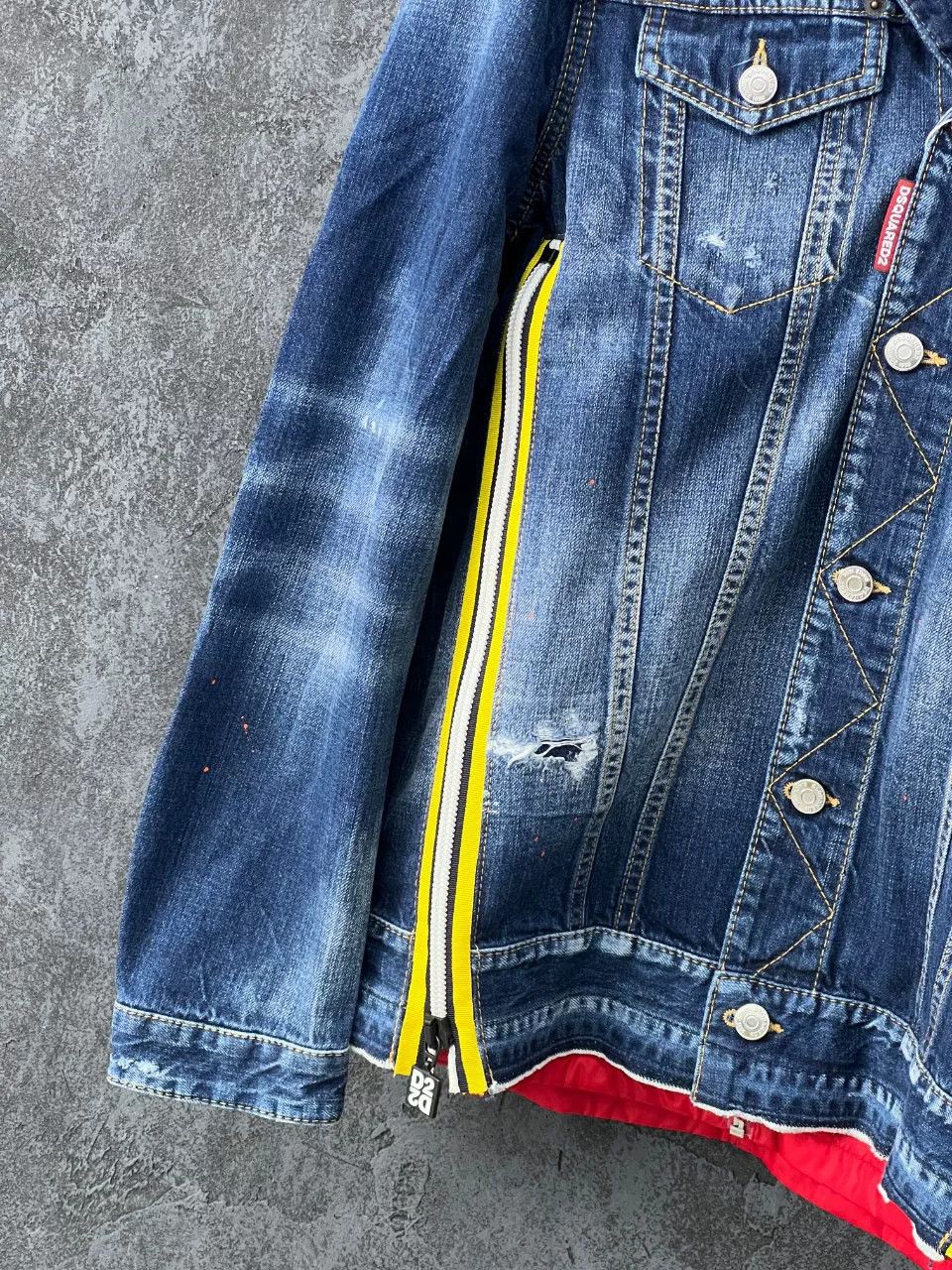 Dsquared2 Dsquared2 Denim Cotton Red Light Jacket m Men Size US M / EU 48-50 / 2 - 6 Thumbnail