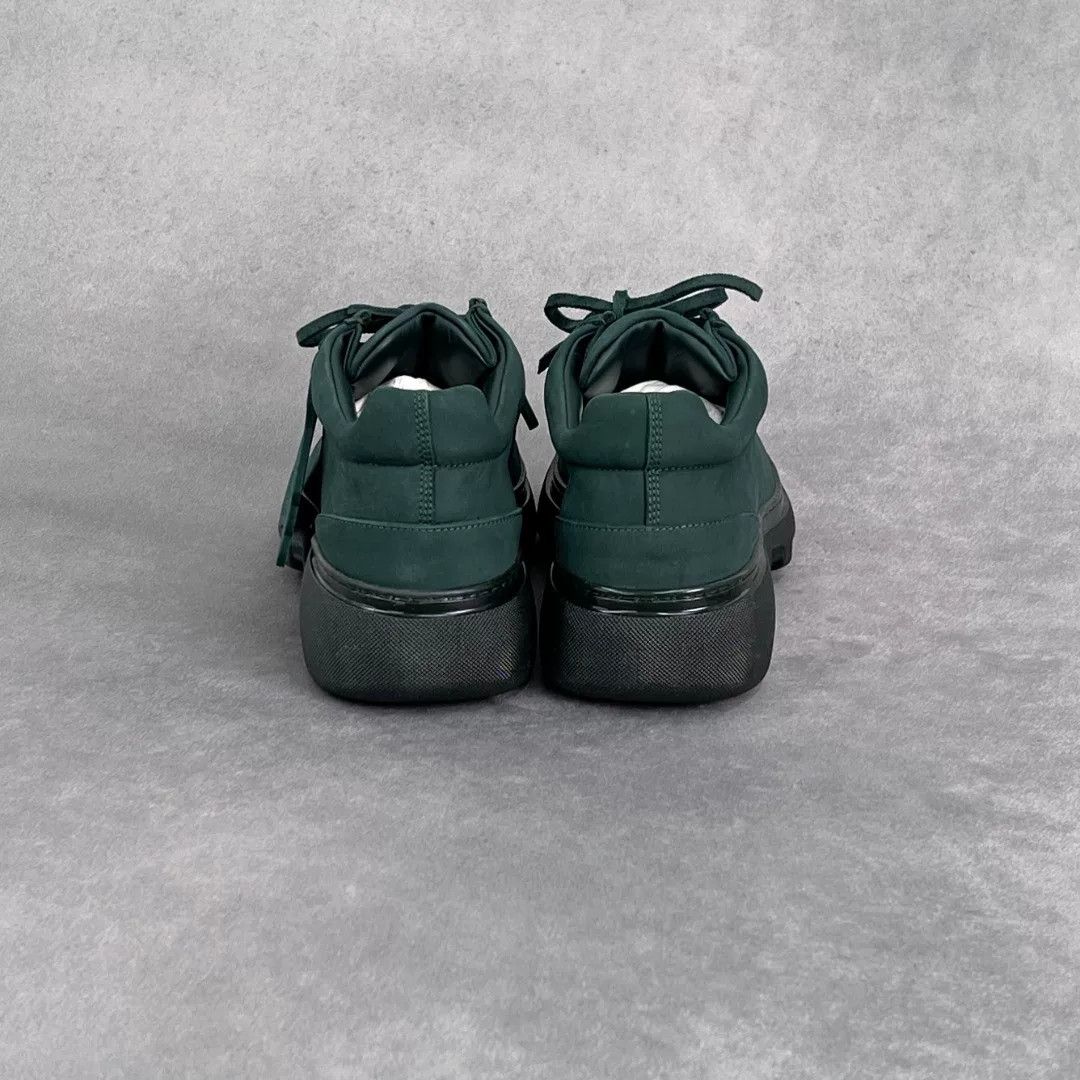 Burberry Burberry Leather Green Lowtop Sneakers 6 Men Size US 6 / EU 39 - 8 Thumbnail