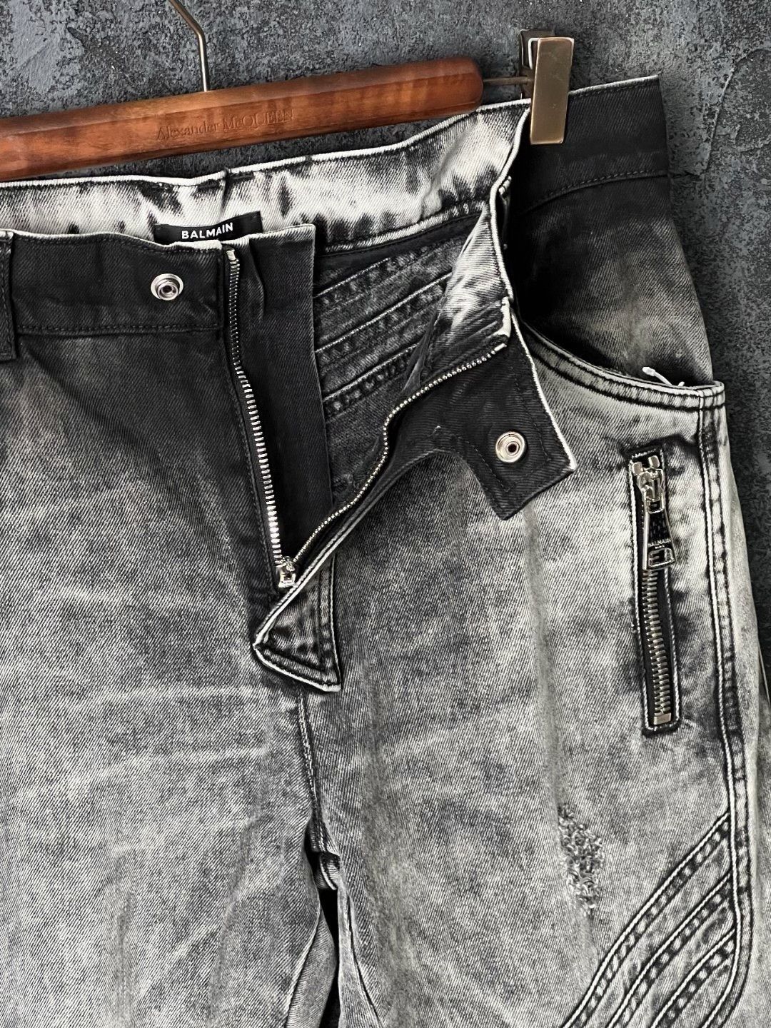 Balmain Balmain Denim Cotton Gray Denim Jeans 32 Men Size US 32 / EU 48 - 4 Thumbnail