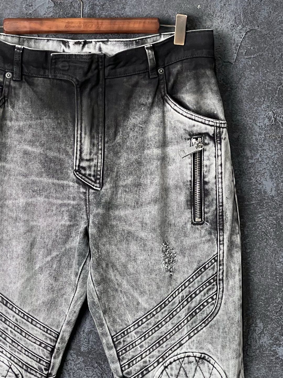 Balmain Balmain Denim Cotton Gray Denim Jeans 32 Men Size US 32 / EU 48 - 3 Thumbnail
