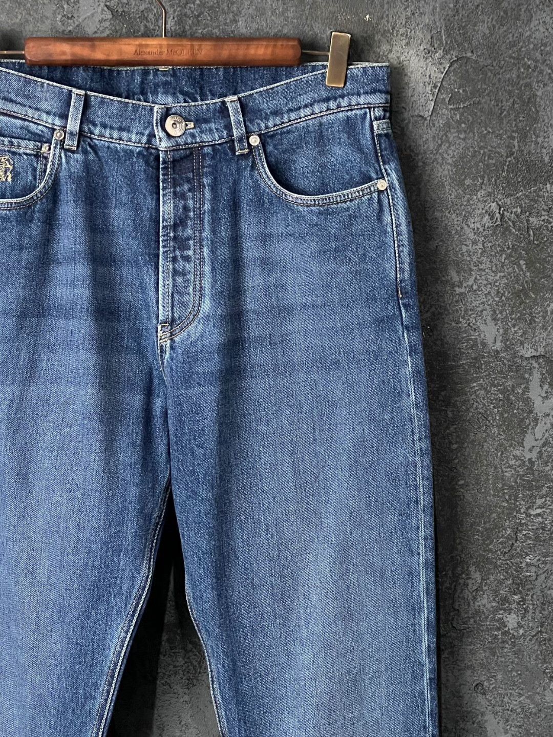 Brunello Cucinelli Brunello Cucinelli Denim Cotton Blue Denim Jeans 32 Men Size US 32 / EU 48 - 3 Thumbnail