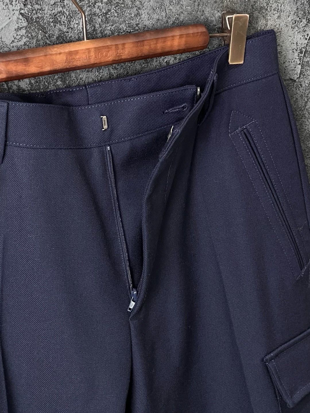 Versace Versace Casual Wool Blue Casual Pants 32 Men Size US 32 / EU 48 - 4 Thumbnail