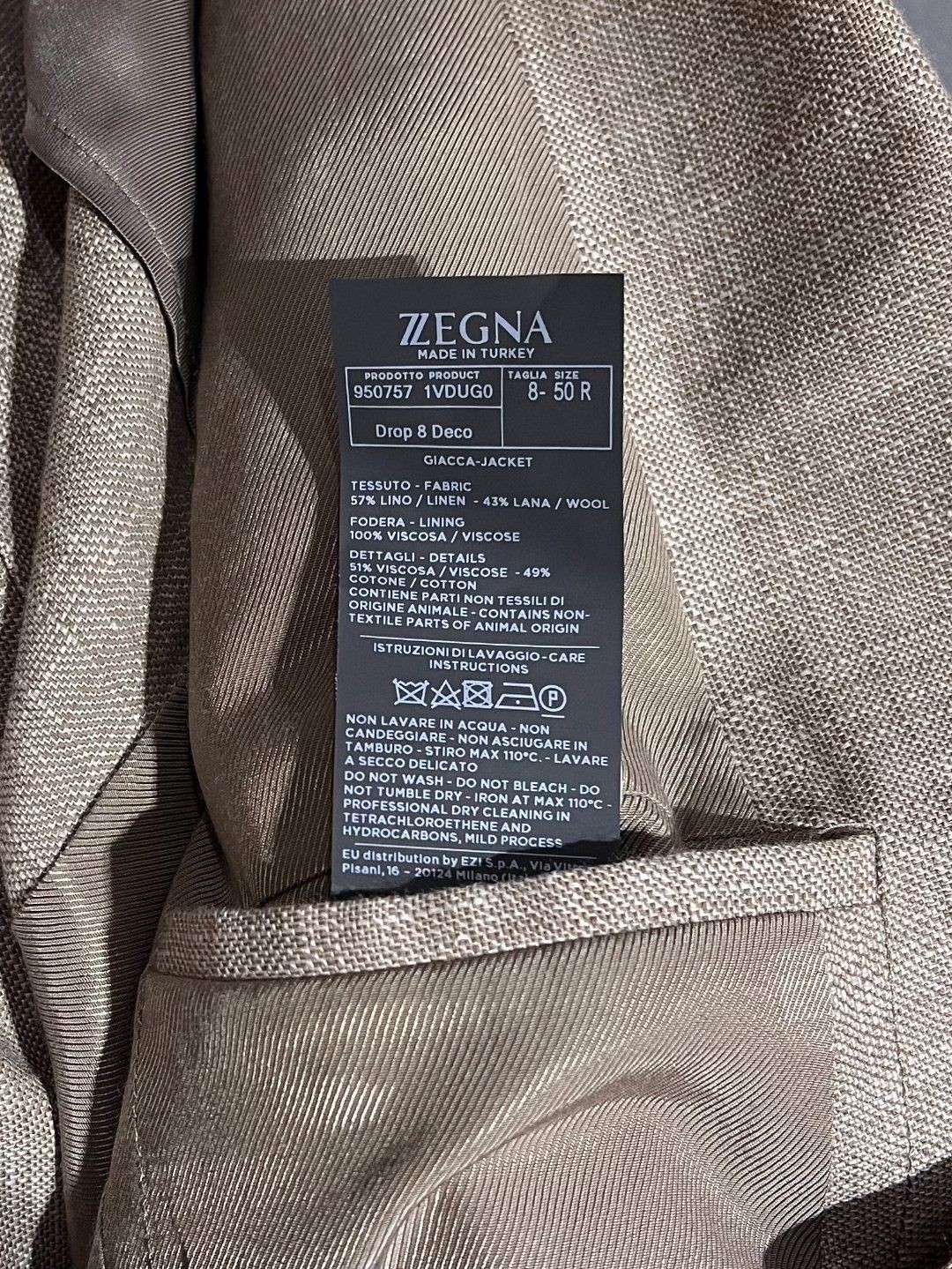 Ermenegildo Zegna Ermenegildo Zegna Casual Beige Suit 40r Men Size 40R - 7 Thumbnail
