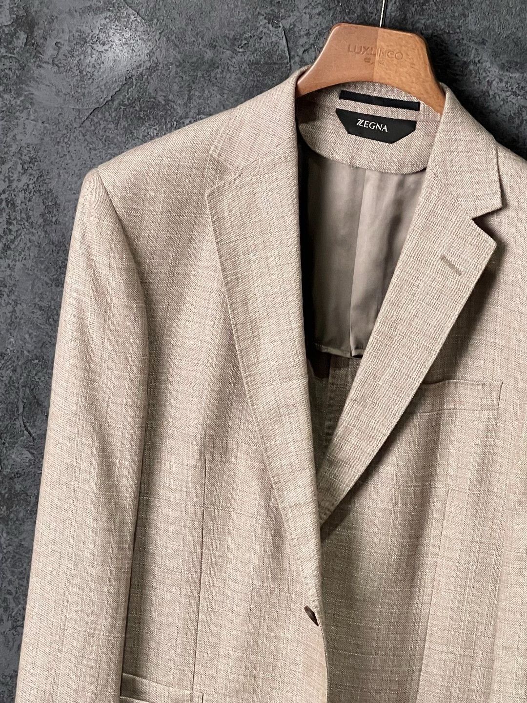 Ermenegildo Zegna Ermenegildo Zegna Casual Beige Suit 40r Men Size 40R - 4 Thumbnail
