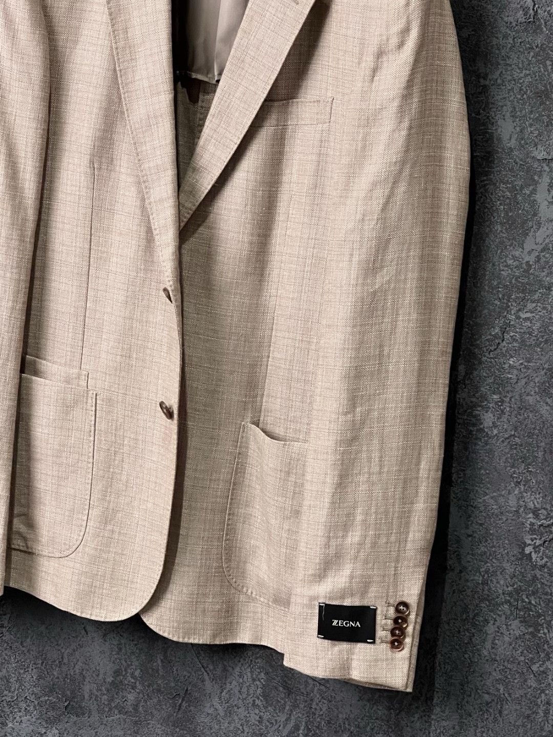 Ermenegildo Zegna Ermenegildo Zegna Casual Beige Suit 40r Men Size 40R - 6 Thumbnail