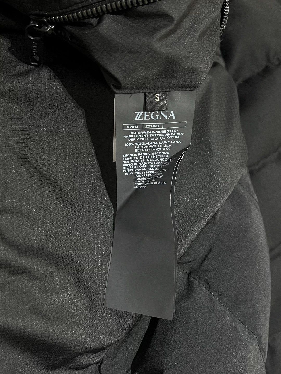 Ermenegildo Zegna Ermenegildo Zegna Wool Cotton Black Heavy Coat s Men Size US S / EU 44-46 / 1 - 7 Thumbnail
