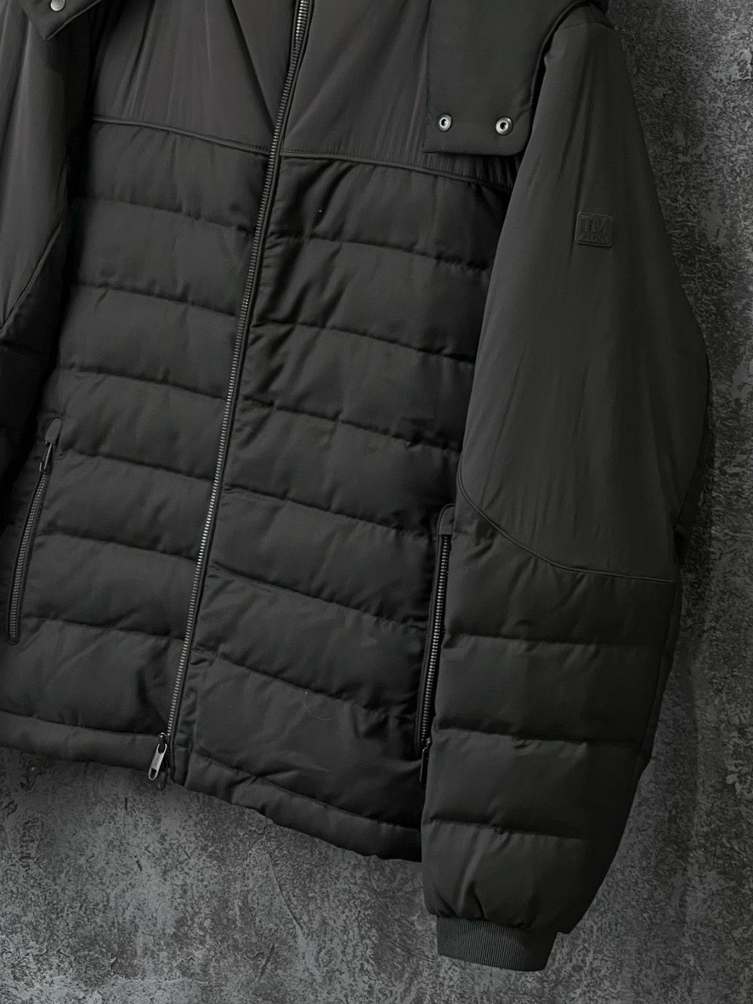 Ermenegildo Zegna Ermenegildo Zegna Wool Cotton Black Heavy Coat s Men Size US S / EU 44-46 / 1 - 4 Thumbnail