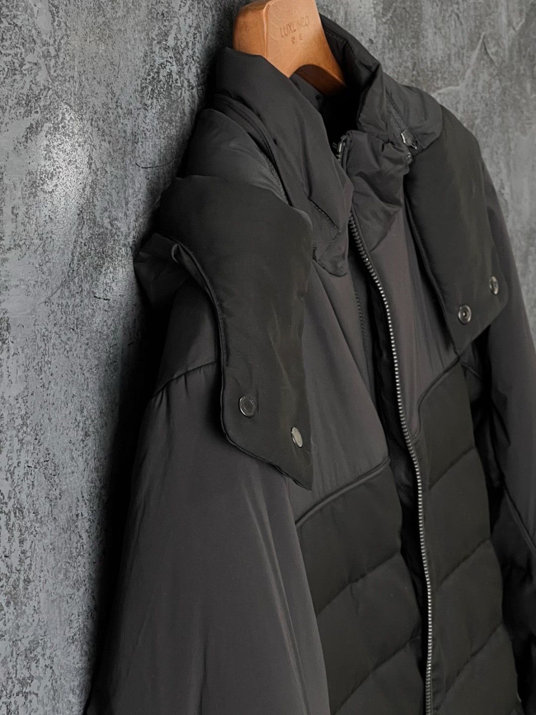 Ermenegildo Zegna Ermenegildo Zegna Wool Cotton Black Heavy Coat s Men Size US S / EU 44-46 / 1 - 6 Thumbnail