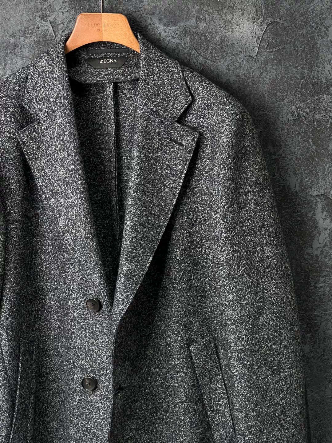 Ermenegildo Zegna Ermenegildo Zegna Wool Gray Heavy Coat l Men Size US L / EU 52-54 / 3 - 3 Thumbnail