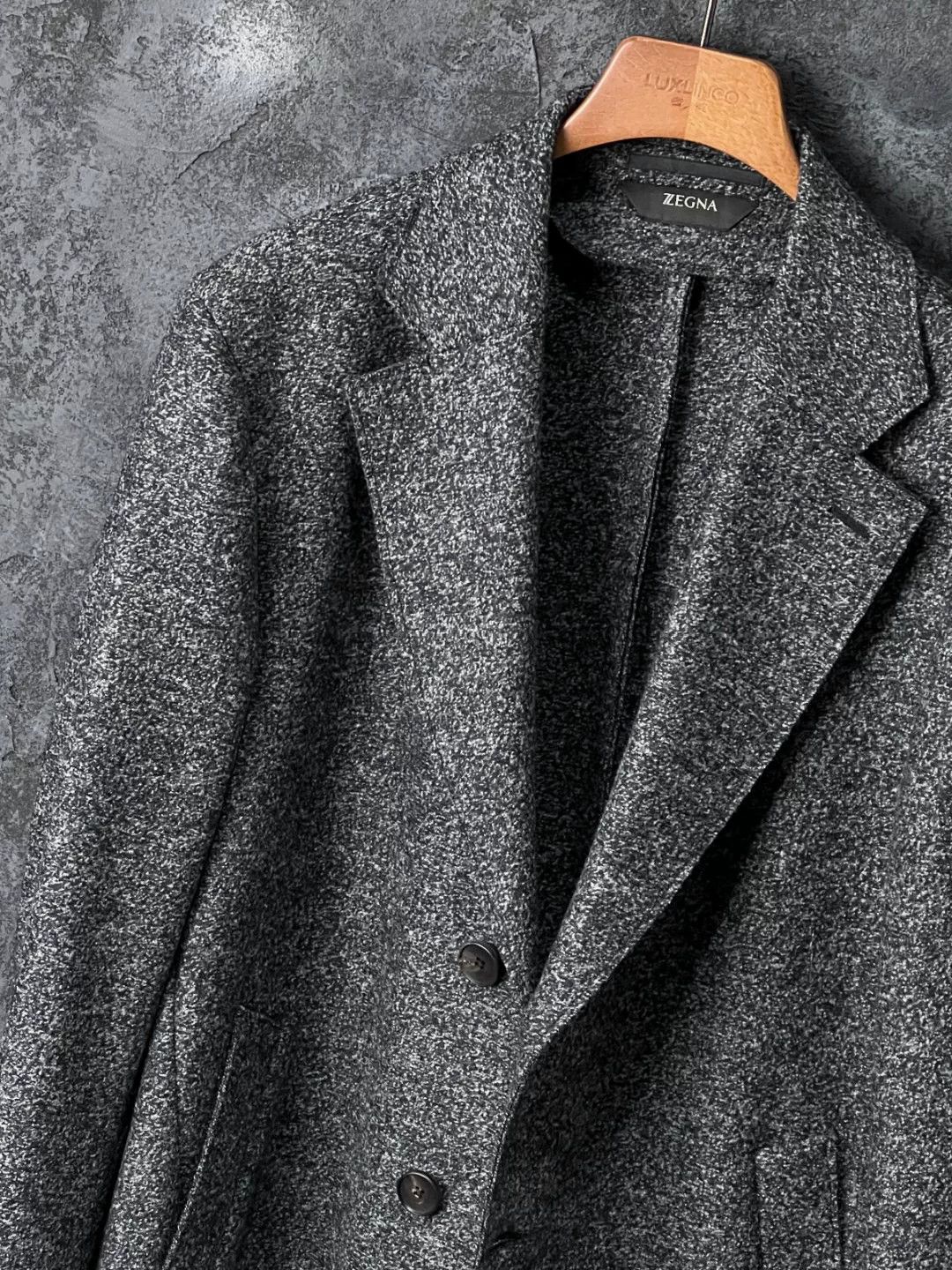 Ermenegildo Zegna Ermenegildo Zegna Wool Gray Heavy Coat l Men Size US L / EU 52-54 / 3 - 4 Thumbnail