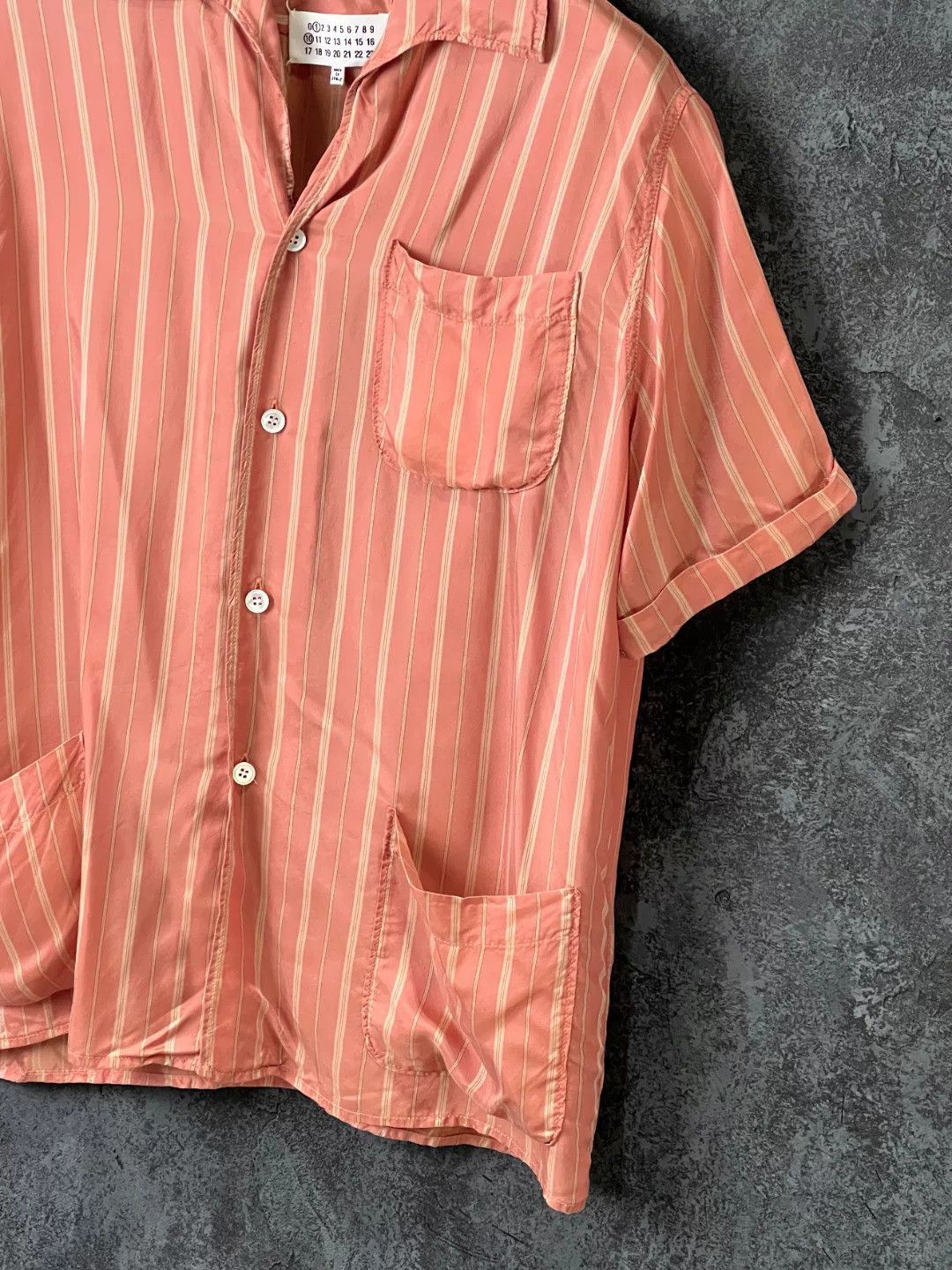Maison Margiela Maison Margiela Striped Red Shirt m Men Size US M / EU 48-50 / 2 - 6 Thumbnail
