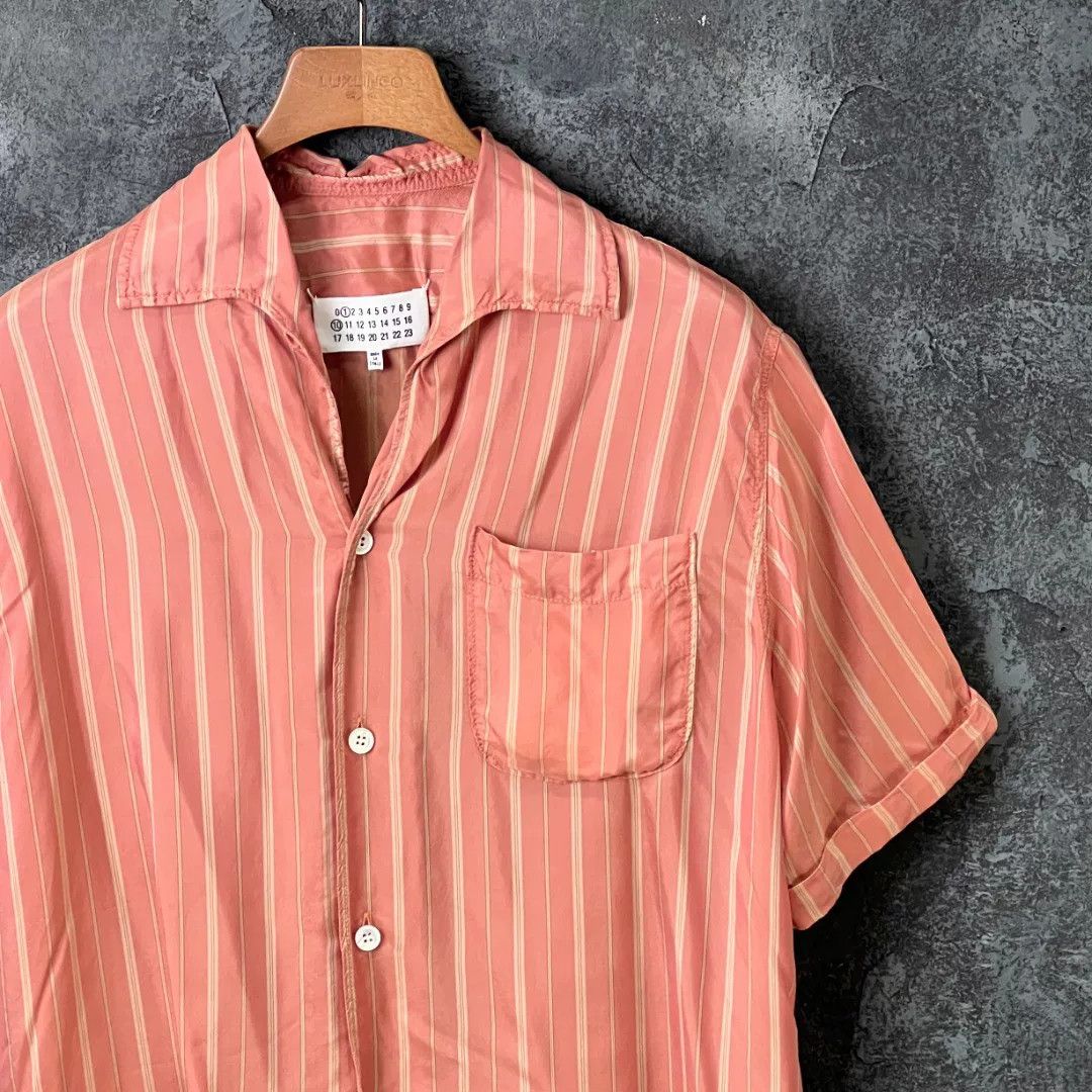 Maison Margiela Maison Margiela Striped Red Shirt m Men Size US M / EU 48-50 / 2 - 3 Thumbnail