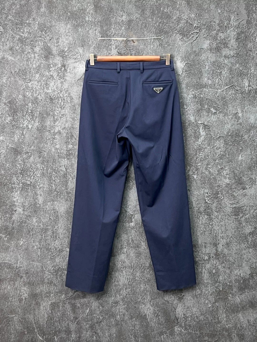 Prada Prada Cotton Blue Formal Trousers 40r Men Size 40R - 2 Thumbnail
