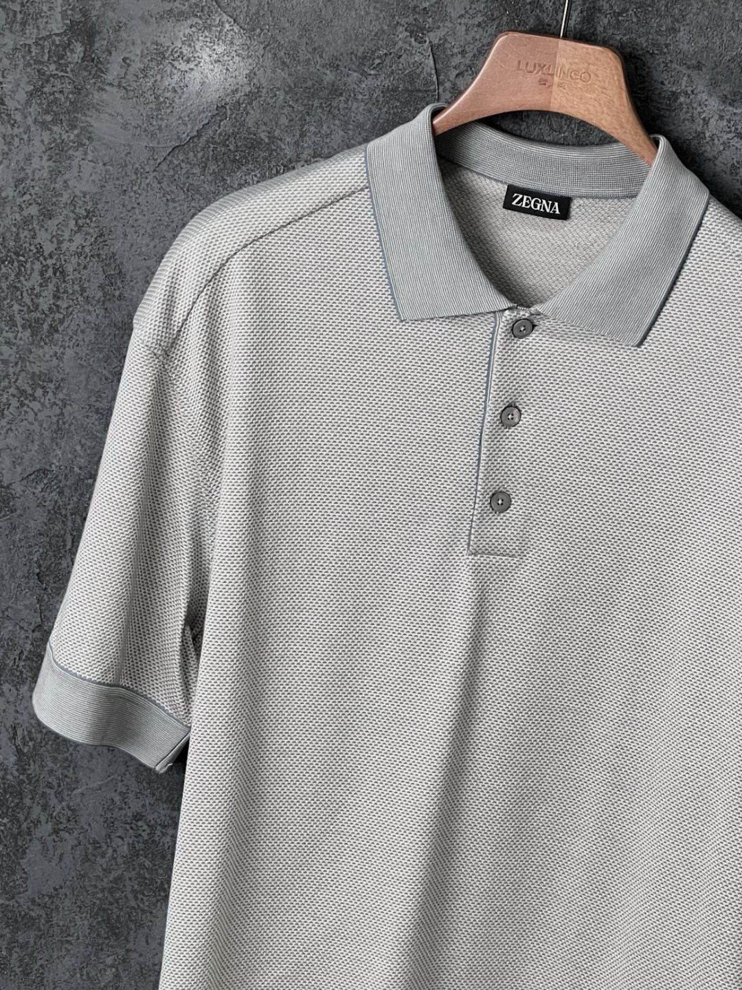 Ermenegildo Zegna Ermenegildo Zegna Gray Polo l Men Size US L / EU 52-54 / 3 - 4 Thumbnail