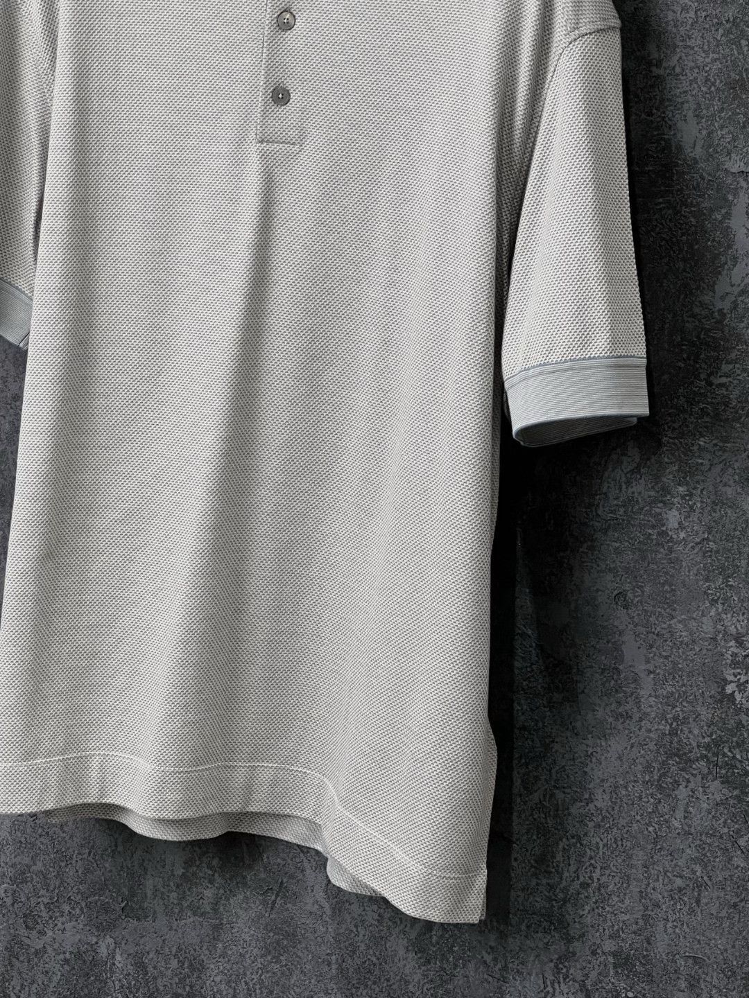 Ermenegildo Zegna Ermenegildo Zegna Gray Polo l Men Size US L / EU 52-54 / 3 - 5 Thumbnail