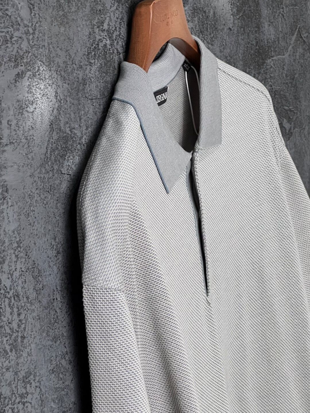 Ermenegildo Zegna Ermenegildo Zegna Gray Polo l Men Size US L / EU 52-54 / 3 - 6 Thumbnail