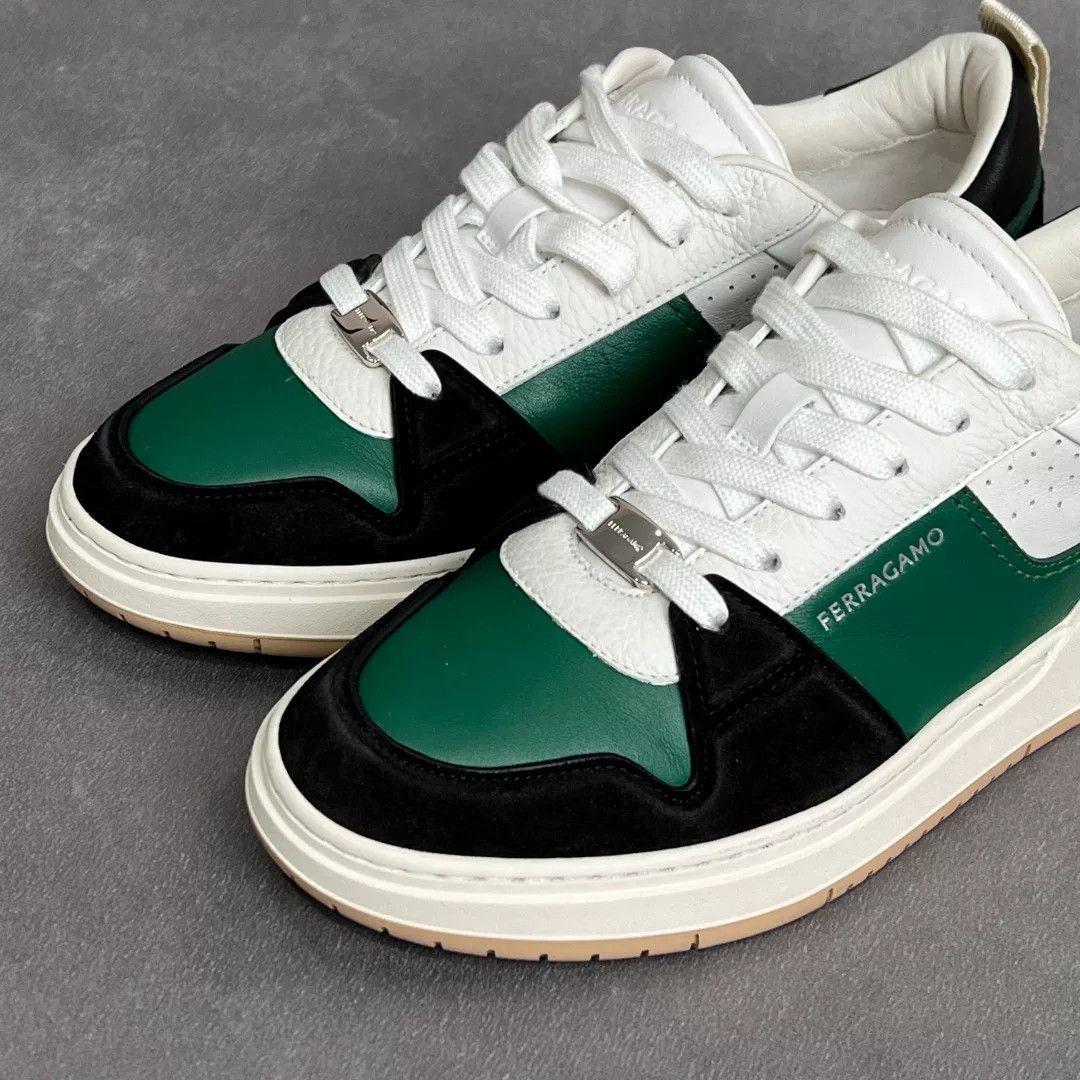 Salvatore Ferragamo Salvatore Ferragamo Leather Multi Lowtop Sneakers 6.5 Men Size US 6.5 / EU 39-40 - 2 Thumbnail