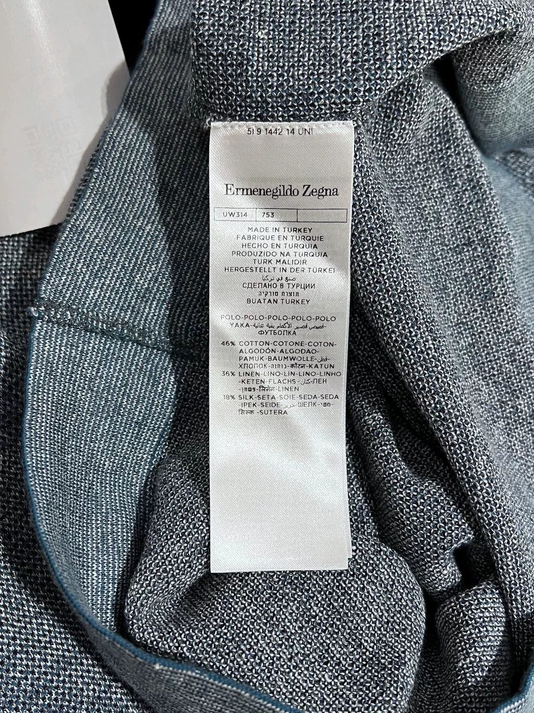Ermenegildo Zegna Ermenegildo Zegna Gray Polo m Men Size US M / EU 48-50 / 2 - 7 Thumbnail