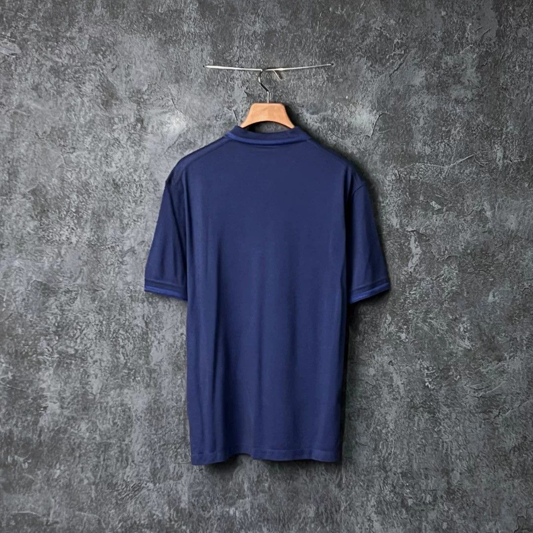 Ermenegildo Zegna Ermenegildo Zegna Blue Polo xl Men Size US XL / EU 56 / 4 - 2 Thumbnail